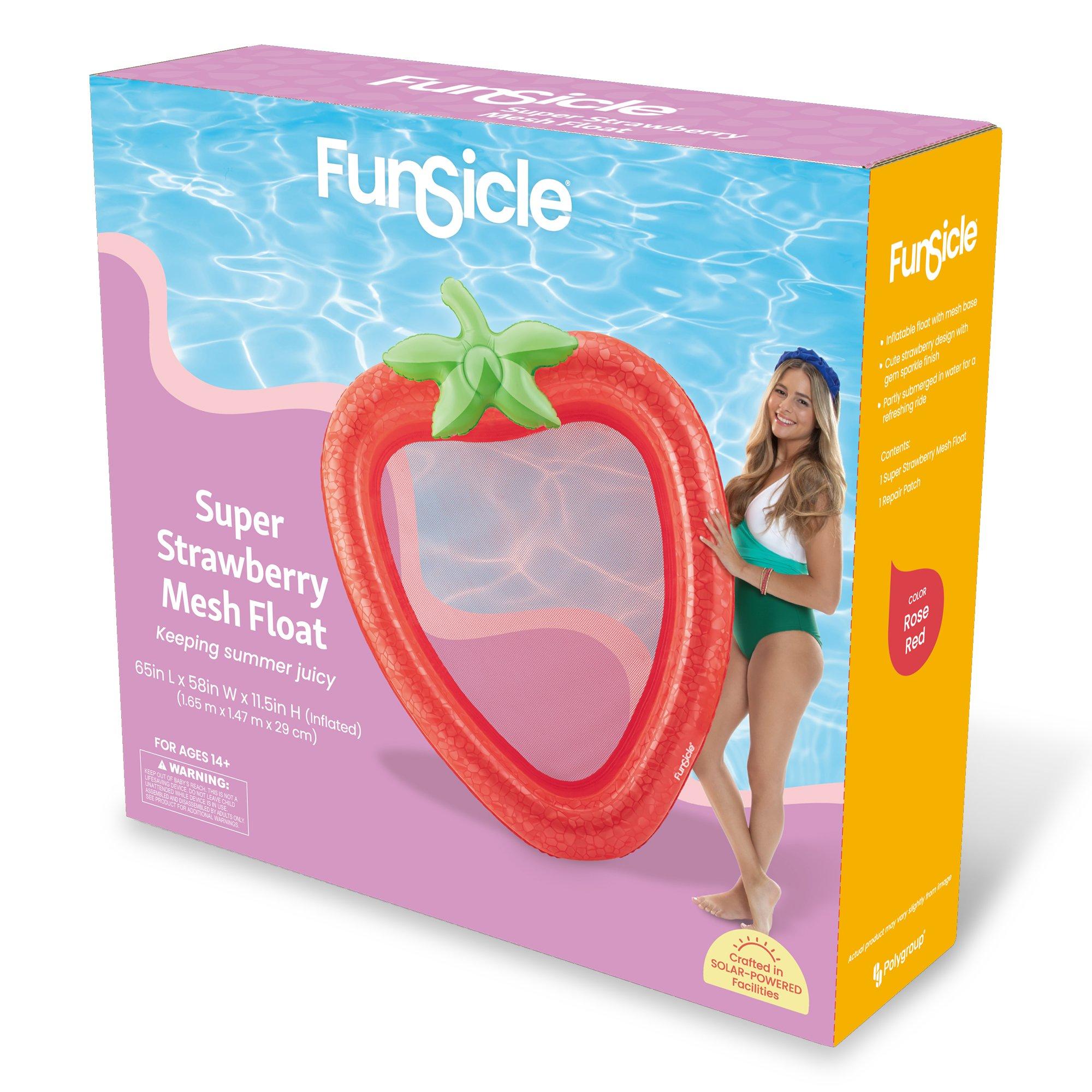 Funsicle  Super Strawberry Mesh Float