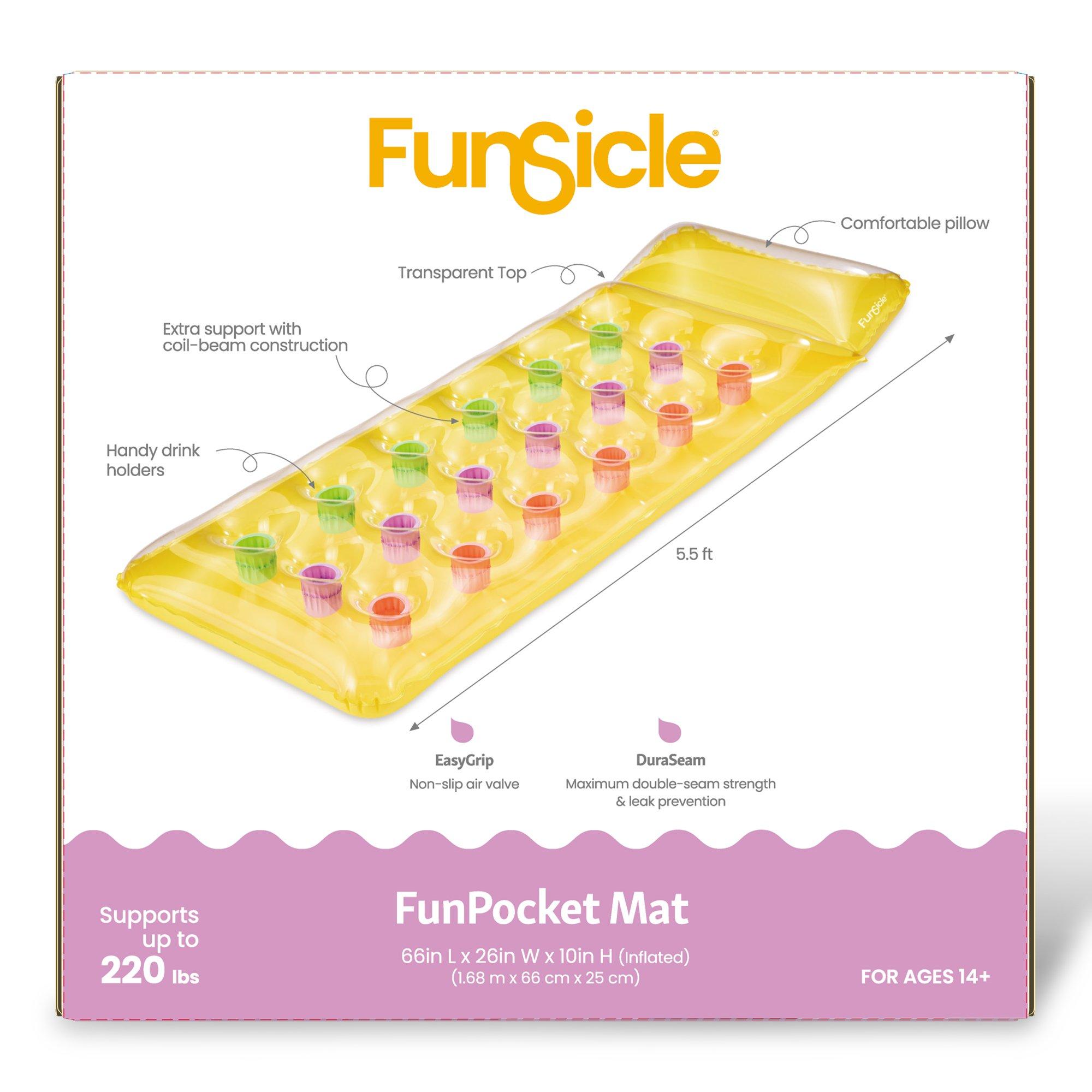 Funsicle FunPocket Mat - Sunny Yellow