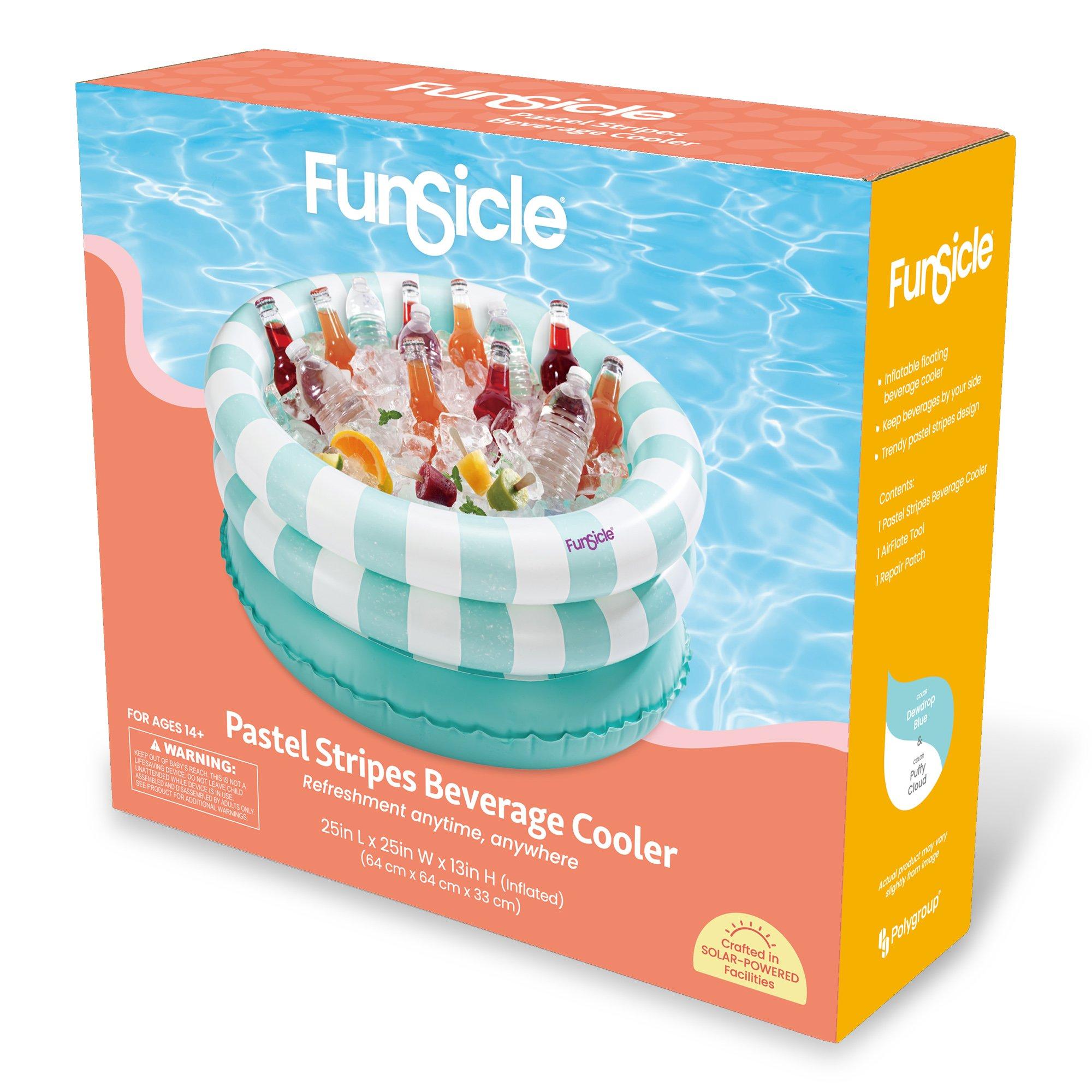 Funsicle  Pastel Stripes Beverage Cooler