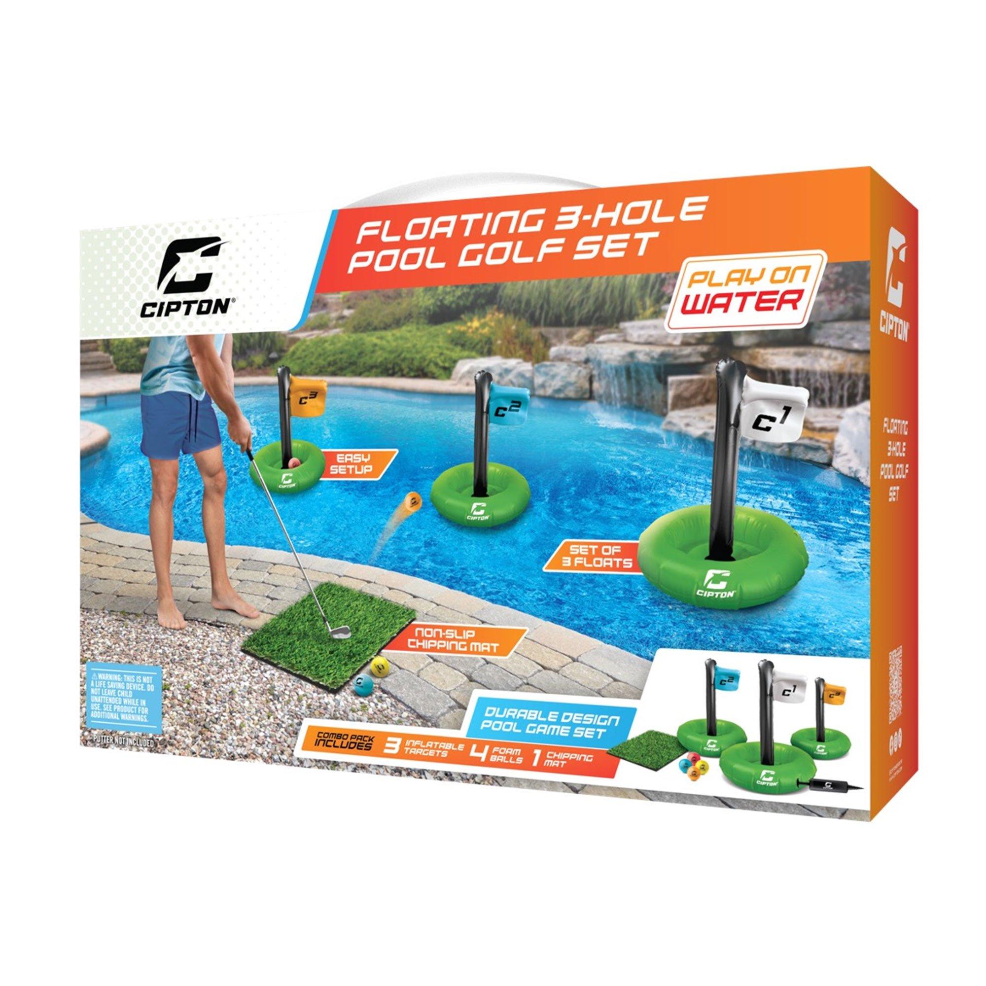 Floating 3 Hole Pool Golf Set Game