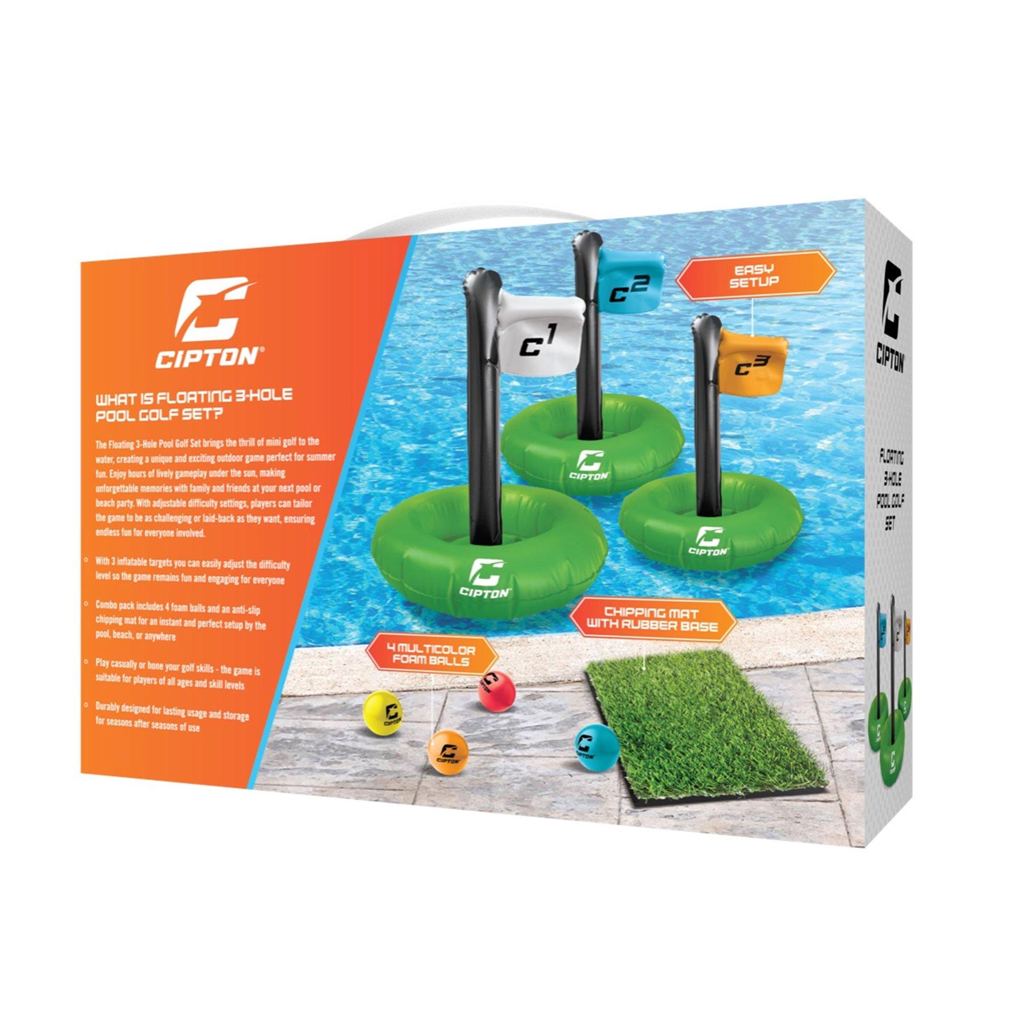 Floating 3 Hole Pool Golf Set Game
