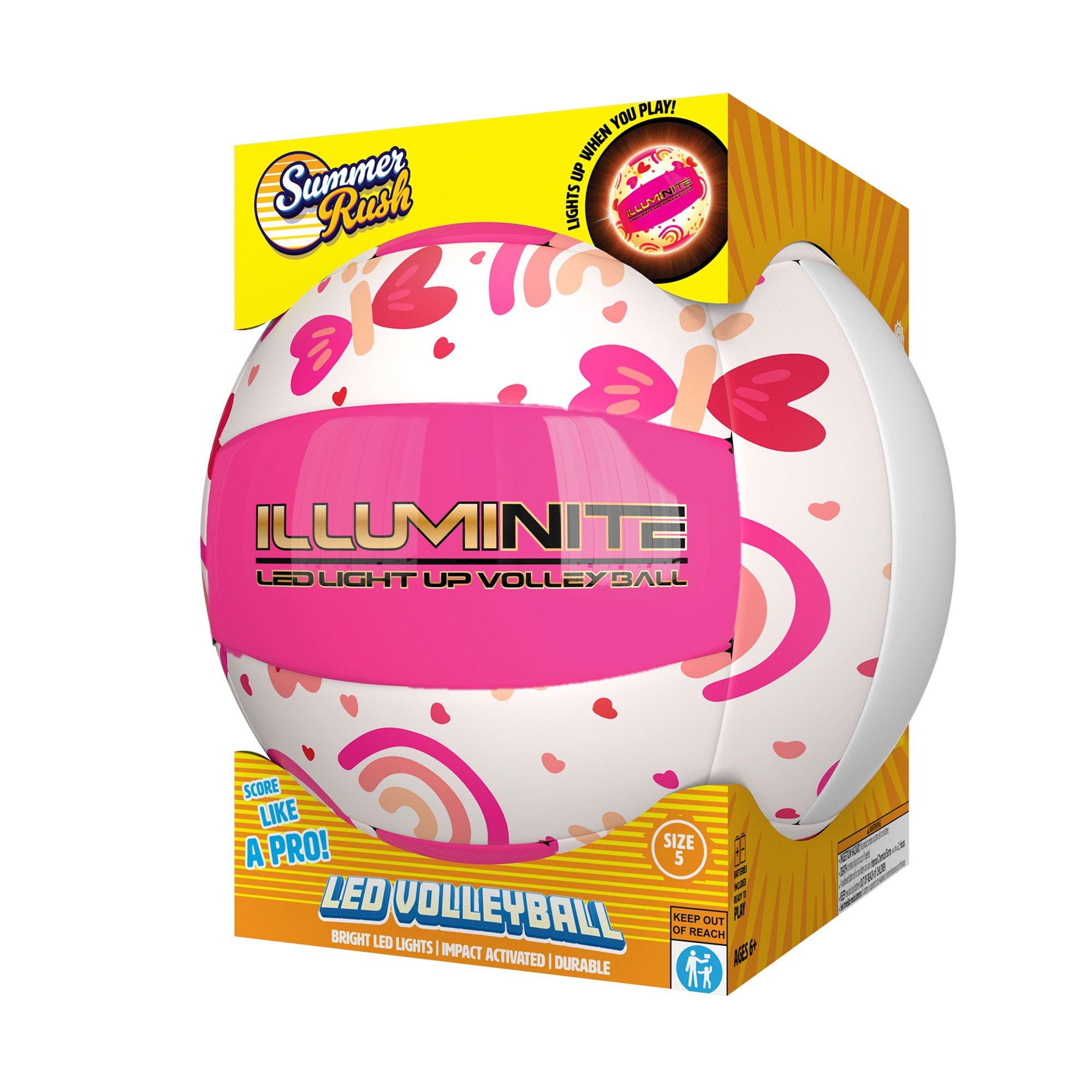 Summer Rush Happy Icons Light Up LED Volleyball