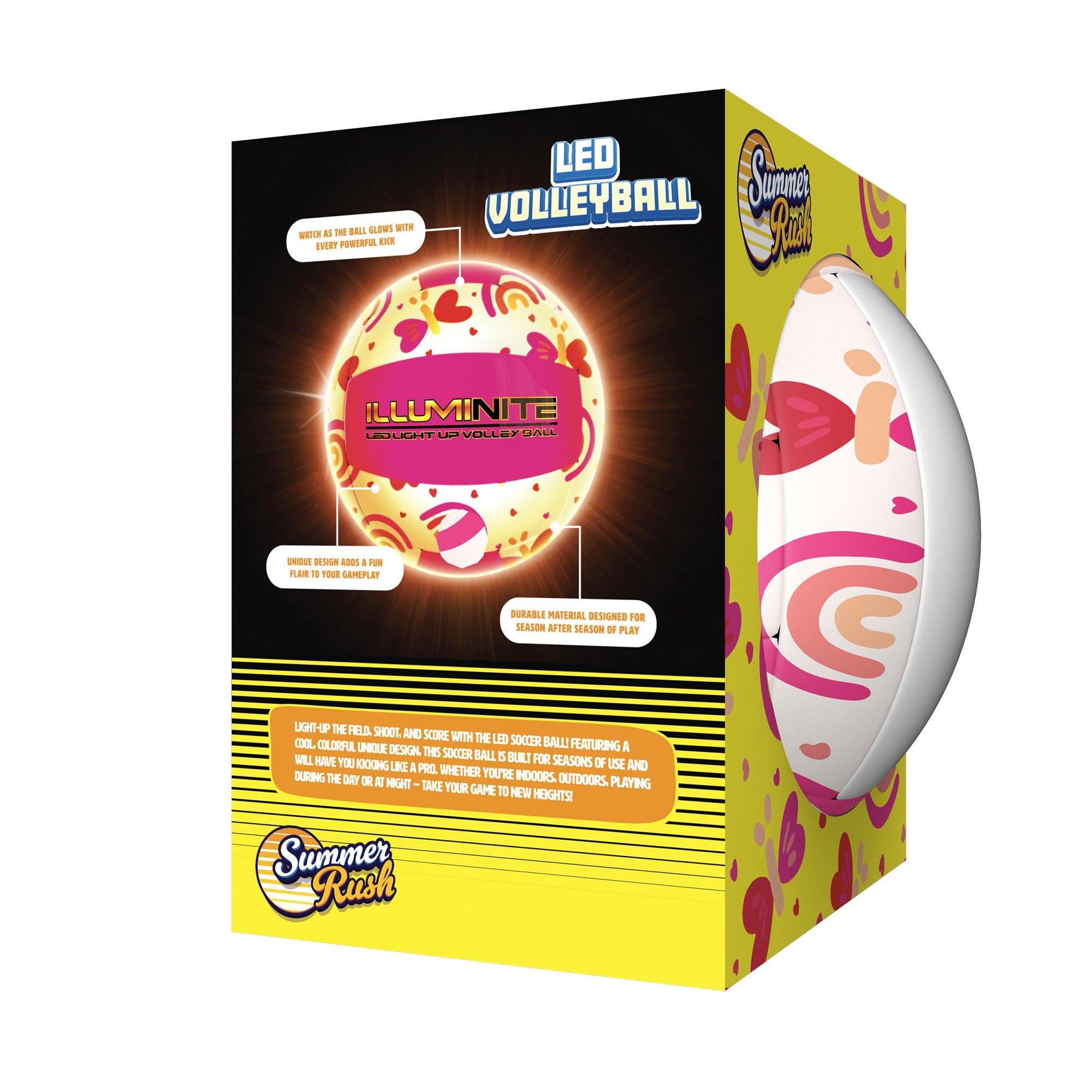 Summer Rush Happy Icons Light Up LED Volleyball