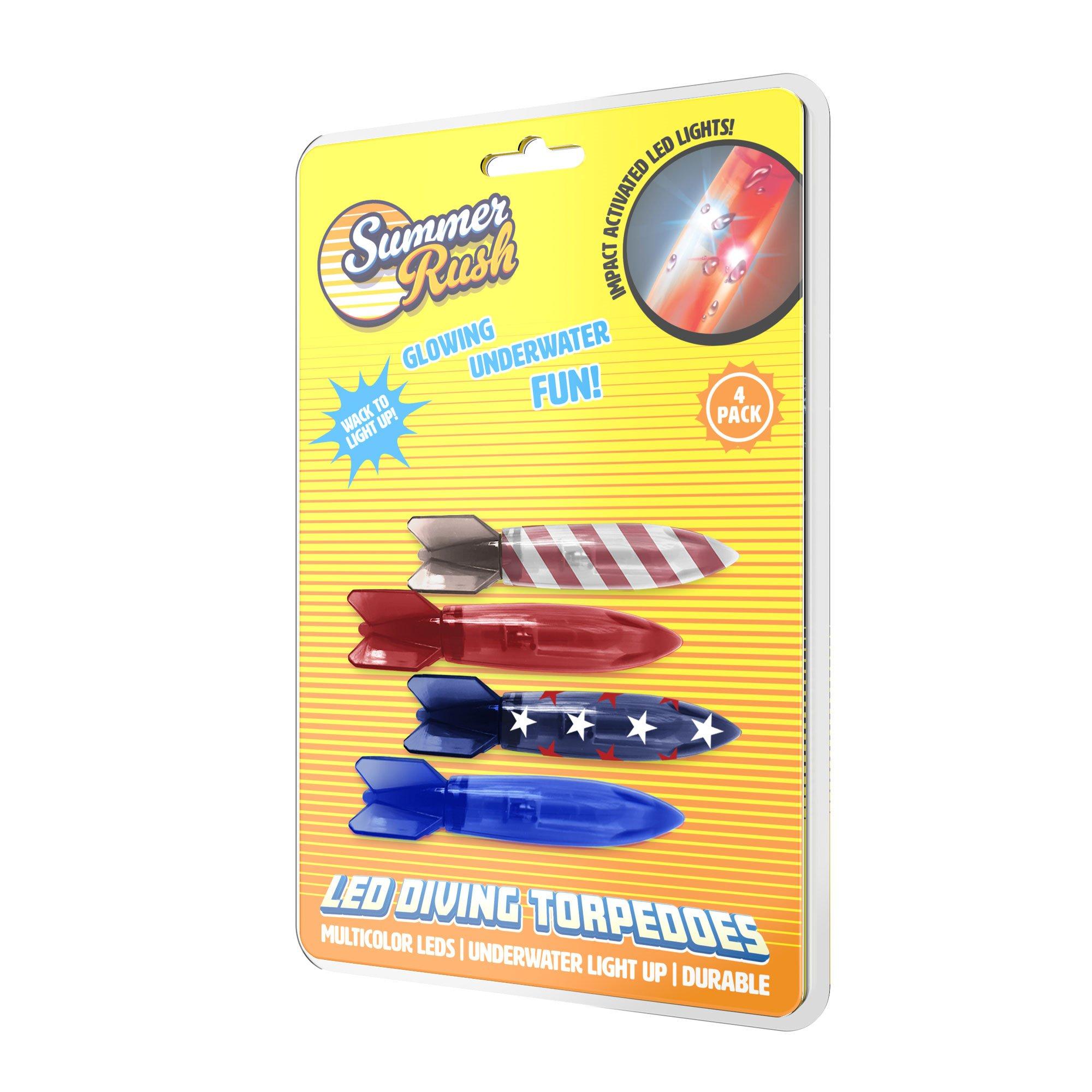 Cipton Sports  Summer Rush Americana LED Torpedo Diver 4pack