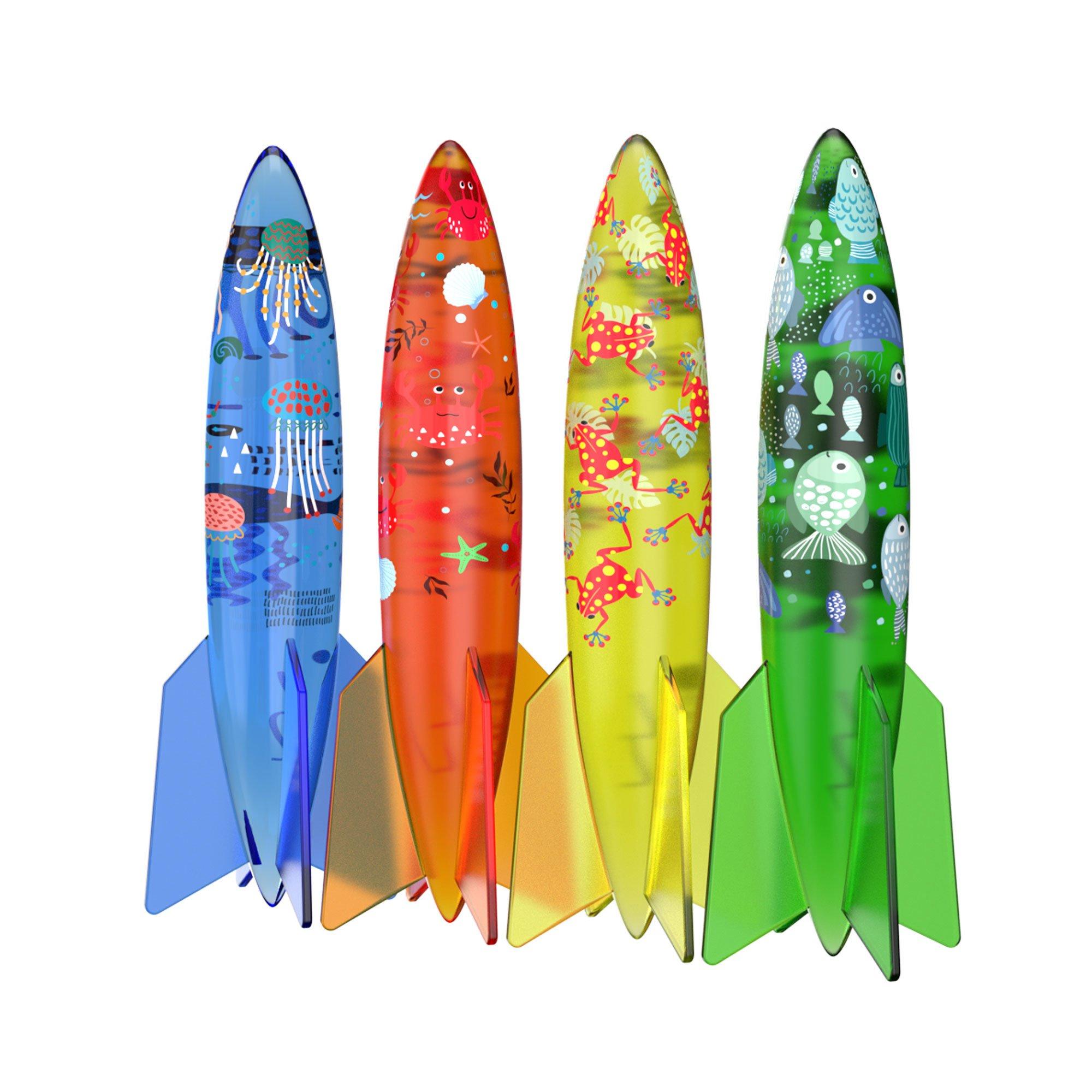 Cipton Sports  Summer Rush Summer LED Torpedo Diver 4pack