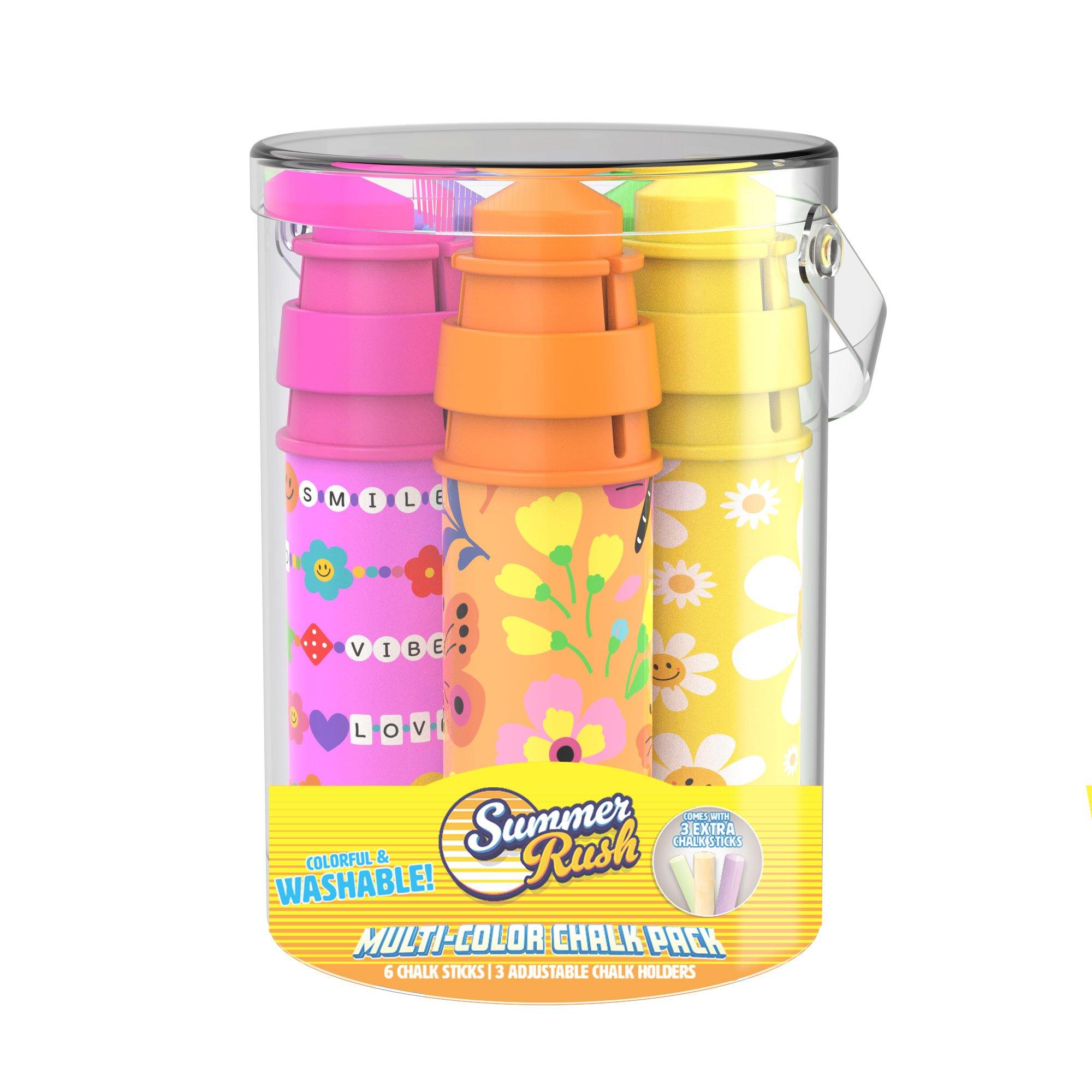 Summer Rush 3-pc Icons Chalk Fun Packs + 3 extra chalk sticks
