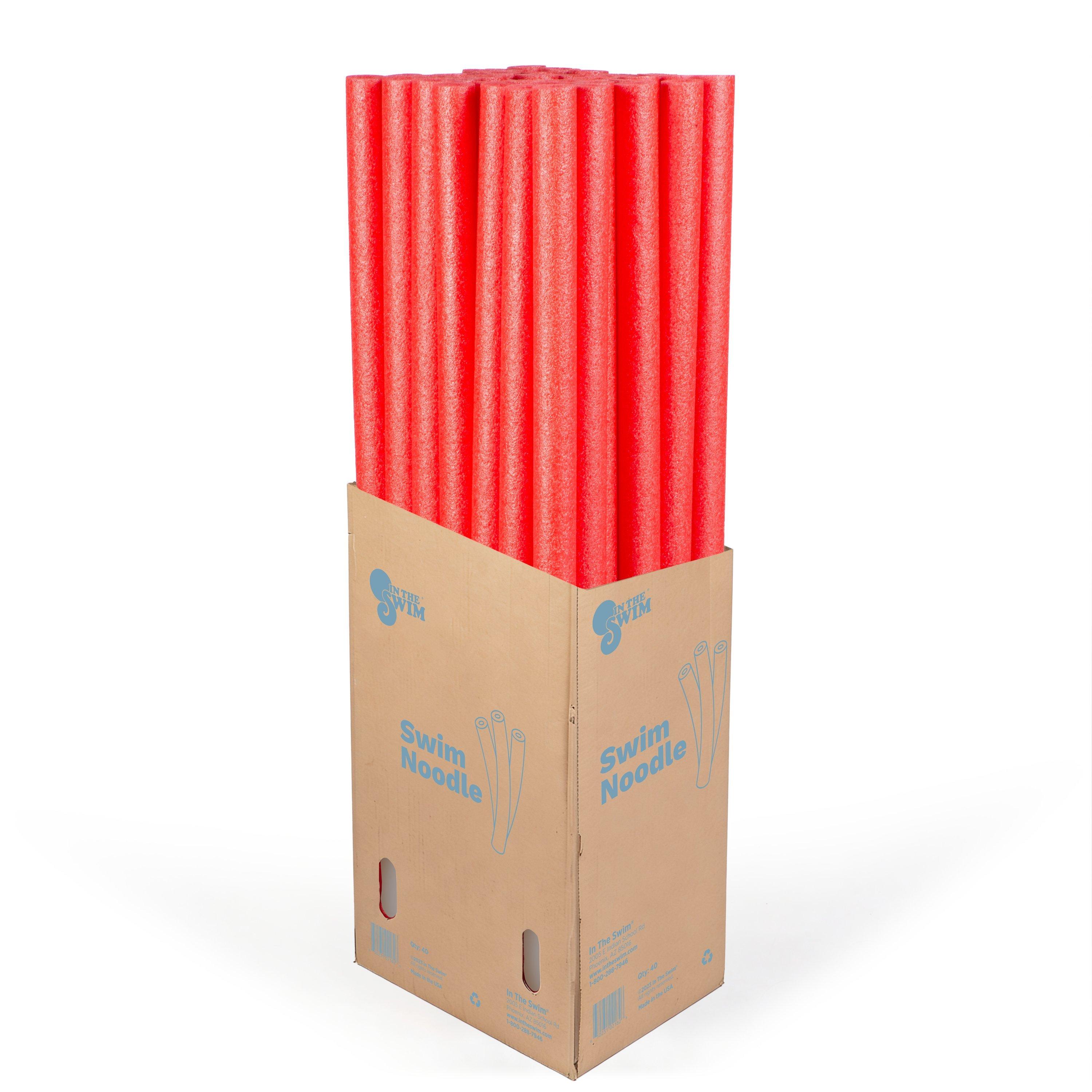 Foam Swim Pool Noodle - Red 40 Pack