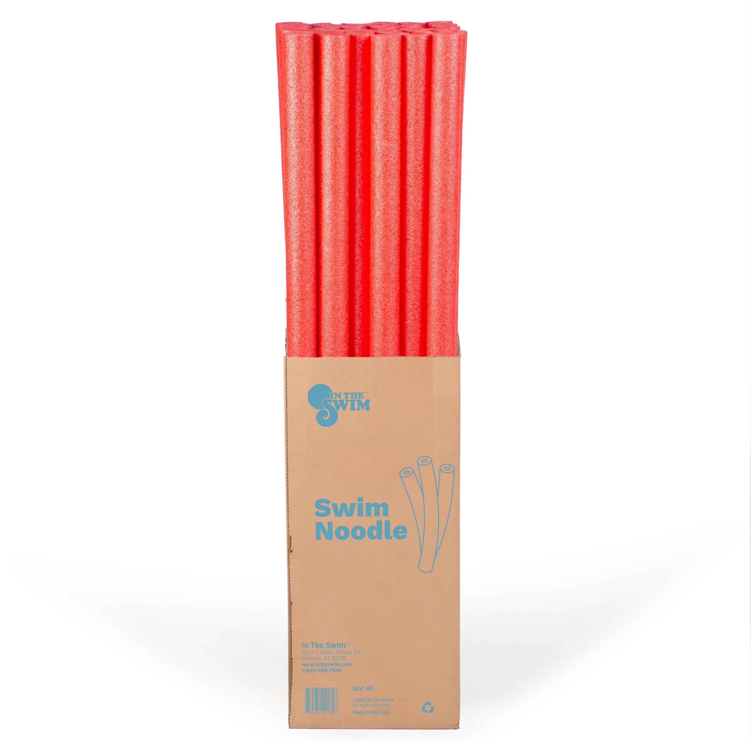 Foam Swim Pool Noodle - Red 40 Pack