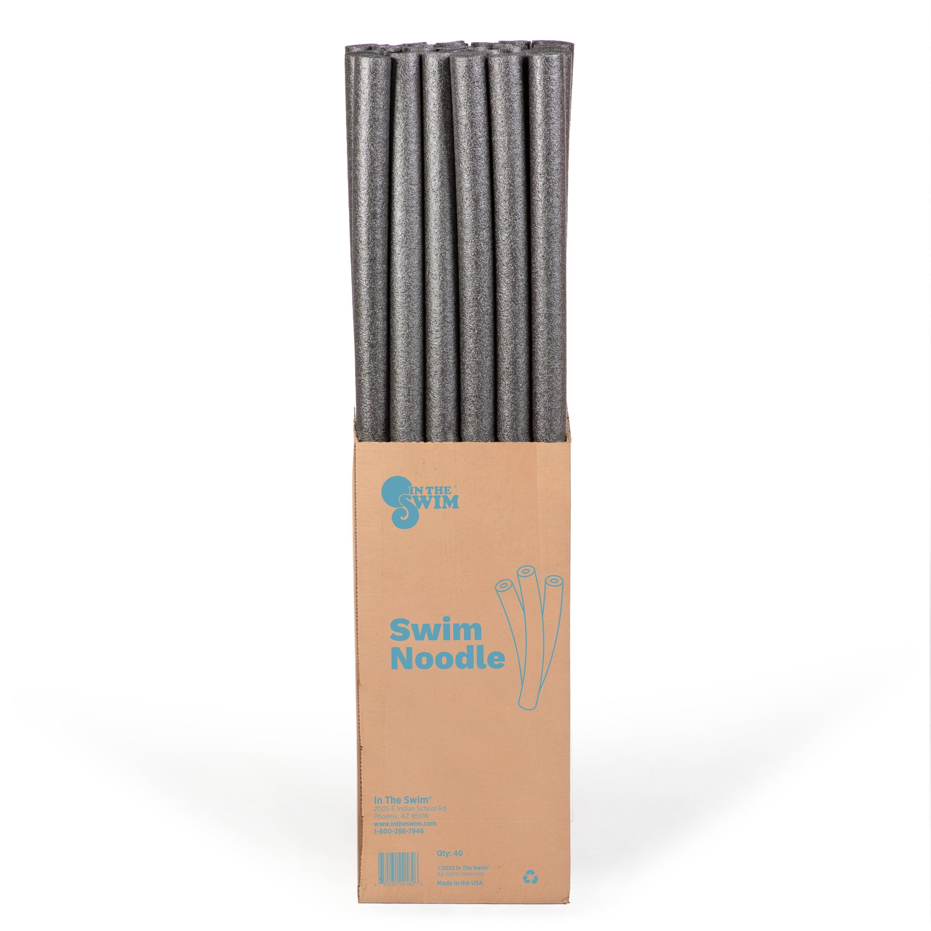 Foam Swim Pool Noodle - Black 40 Pack