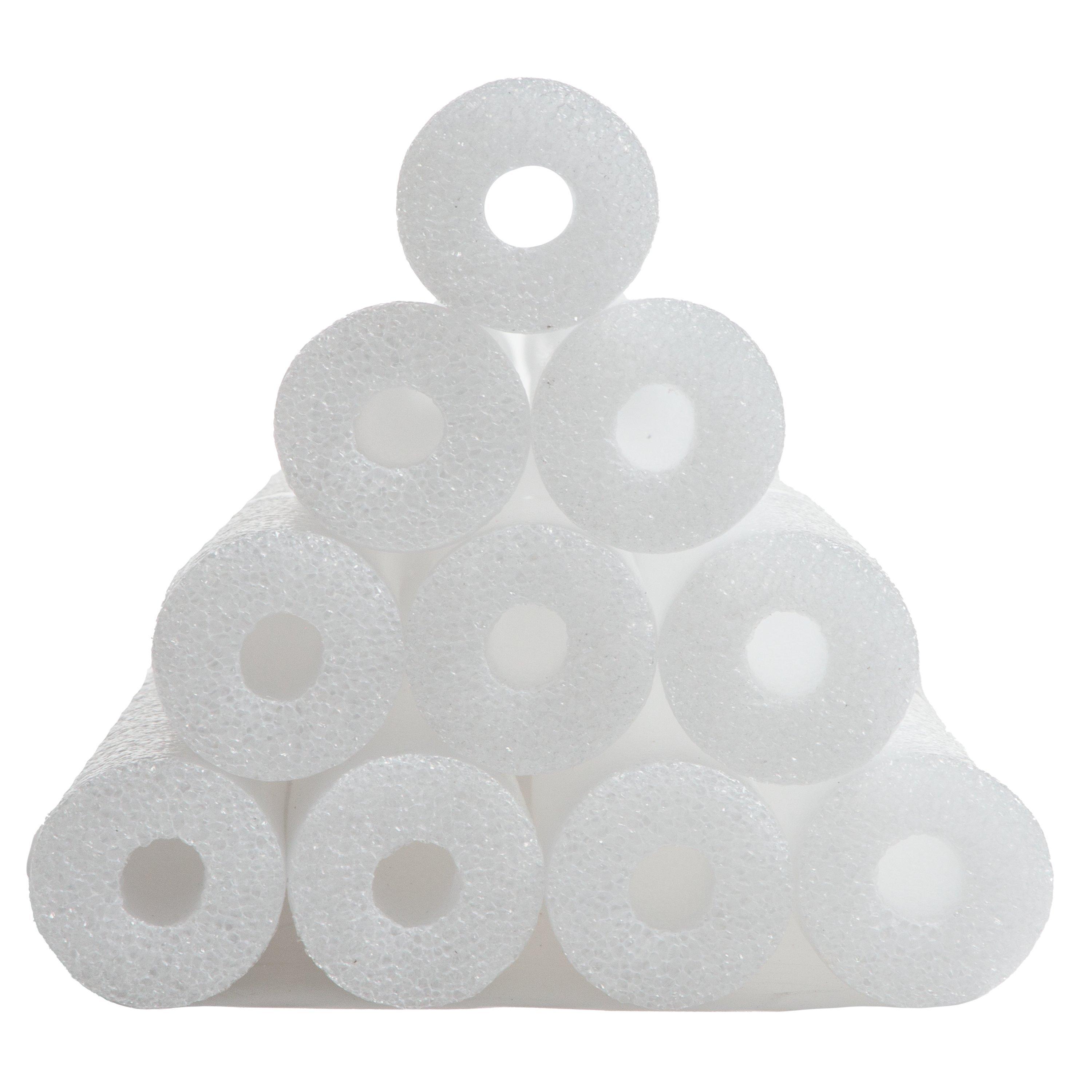 Foam Swim Pool Noodle - White 40 Pack