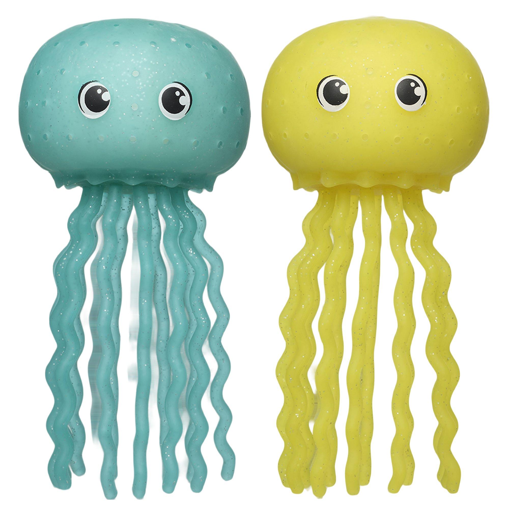 Aqua Splashers Lea the Jellyfish - Aqua & Yellow Set of 2