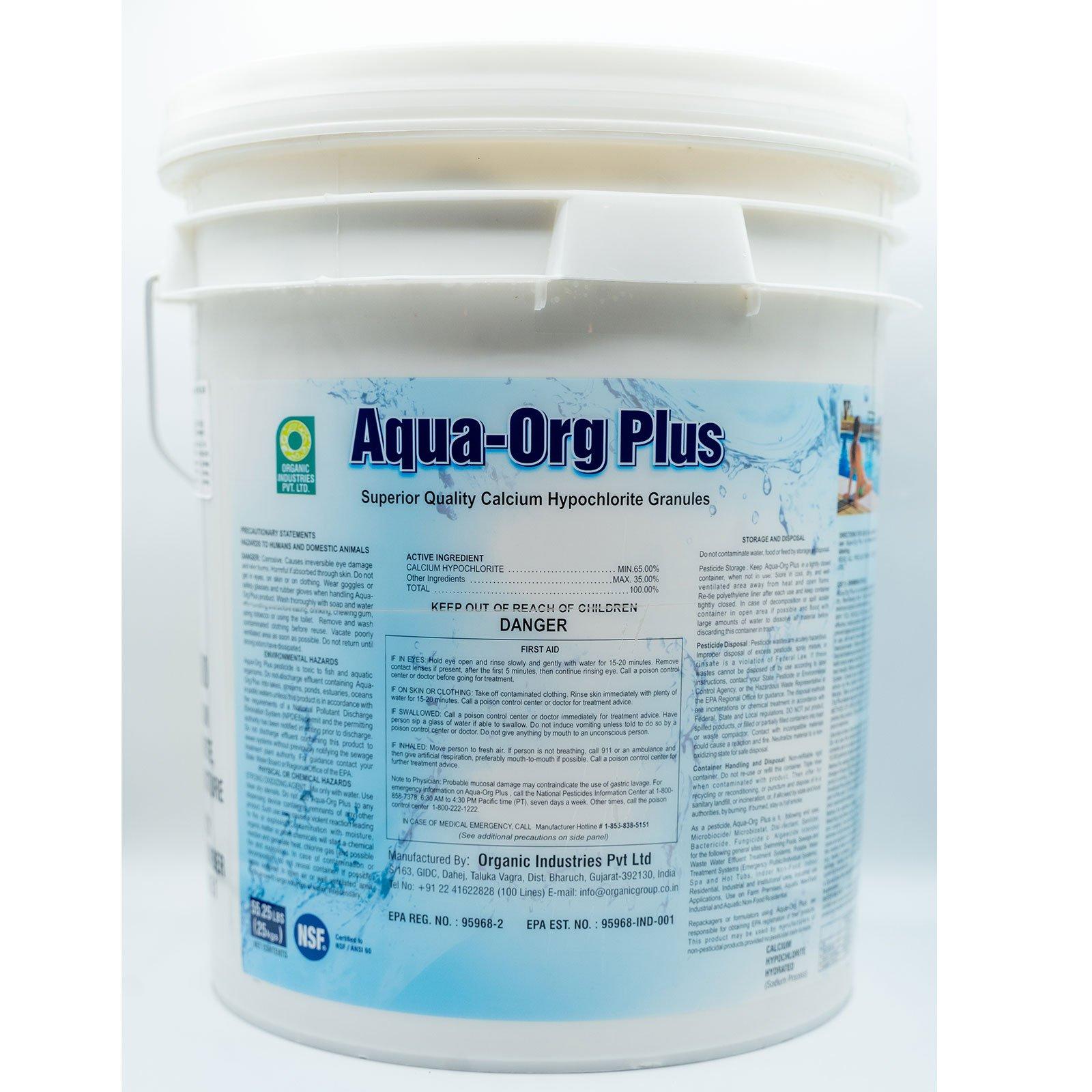 Pyrock Chemical  Aqua-Org Plus Calcium Hypochlorite Pool Shock 100 lbs