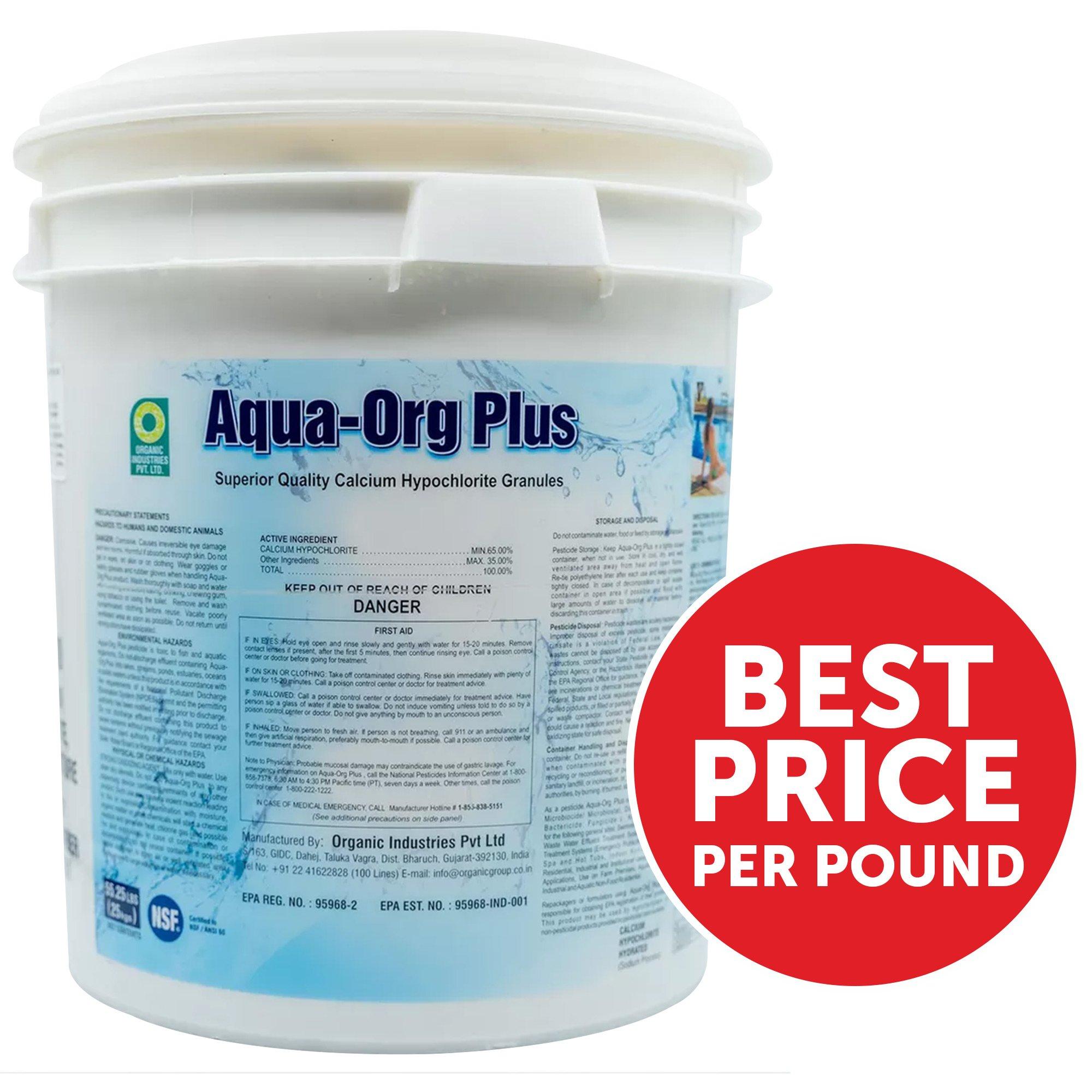 Aqua-Org Plus  Calcium Hypochlorite Pool Shock 55 lbs