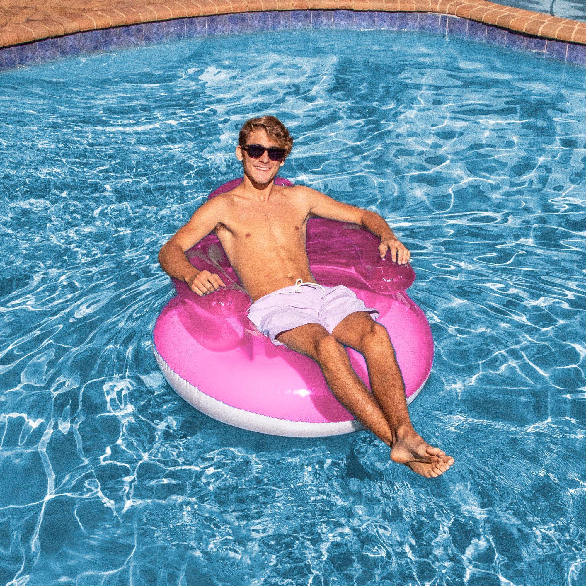 Inflatable Bubble Chair Pool Float  Pink
