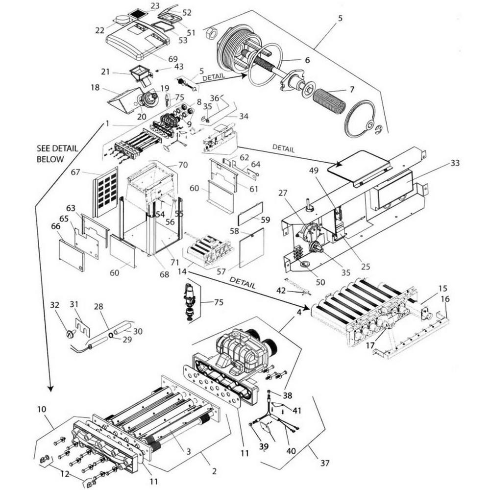 Jandy Heater LX/LT: Low NOx Pool Heater Parts image