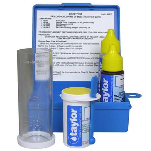 Taylor Technologies  Taylor FAS-DPD Chlorine Drop Test Kit K-1515-A