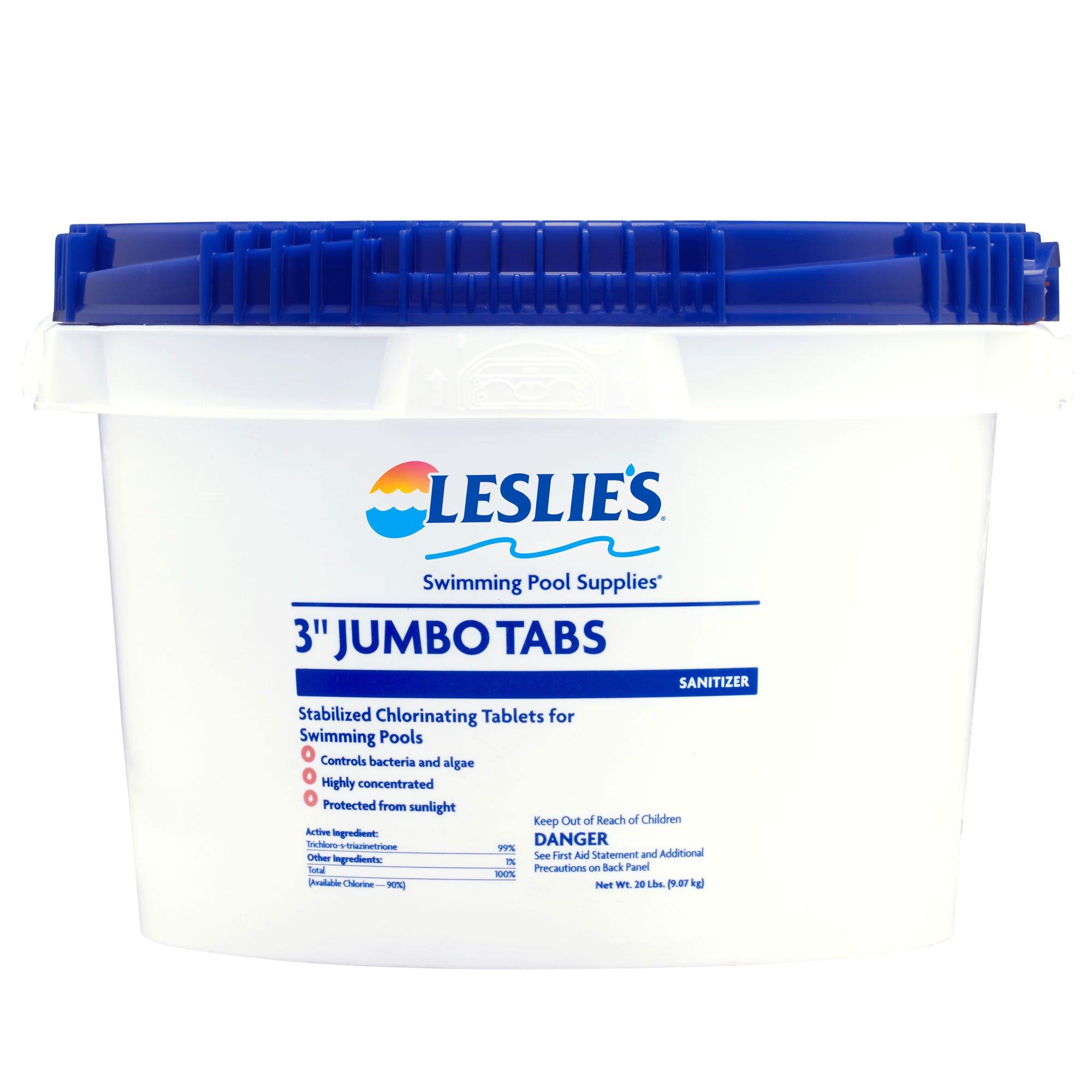 3 in Jumbo Chlorine Tablets - 20 lbs Bucket