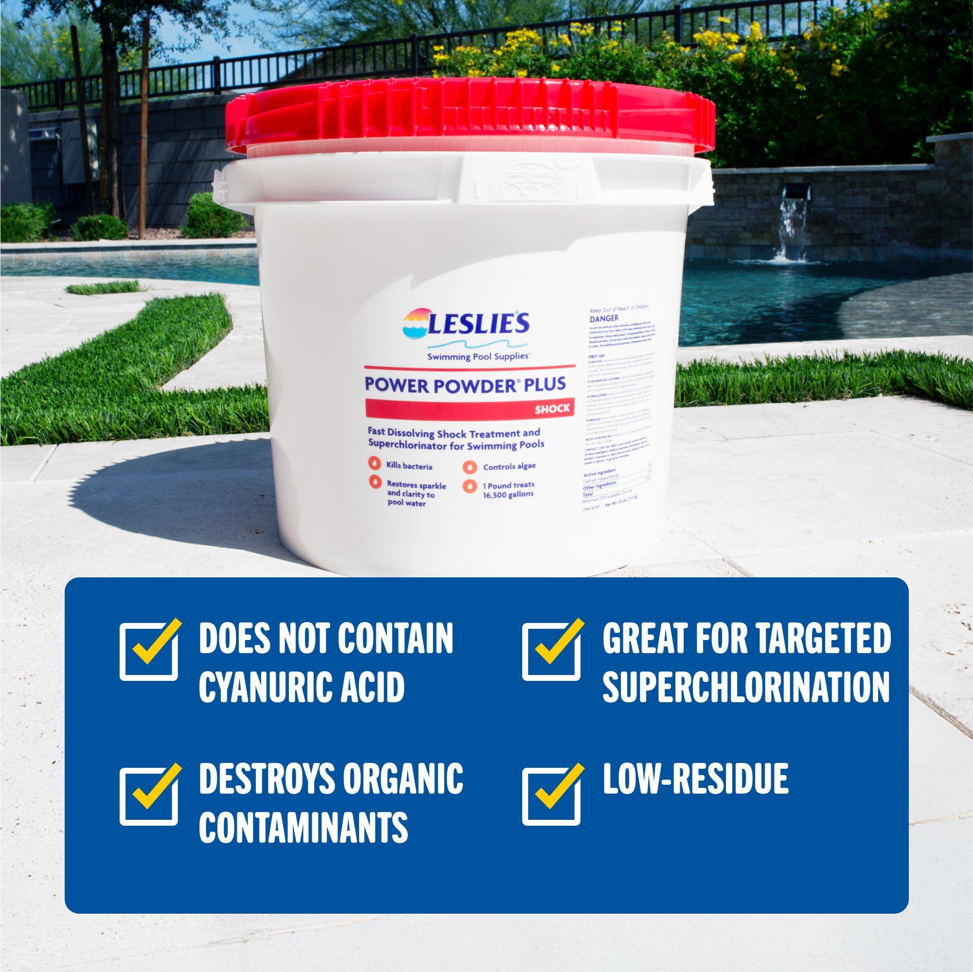 25 lb Power Powder Plus Calcium Hypochlorite Pool Shock