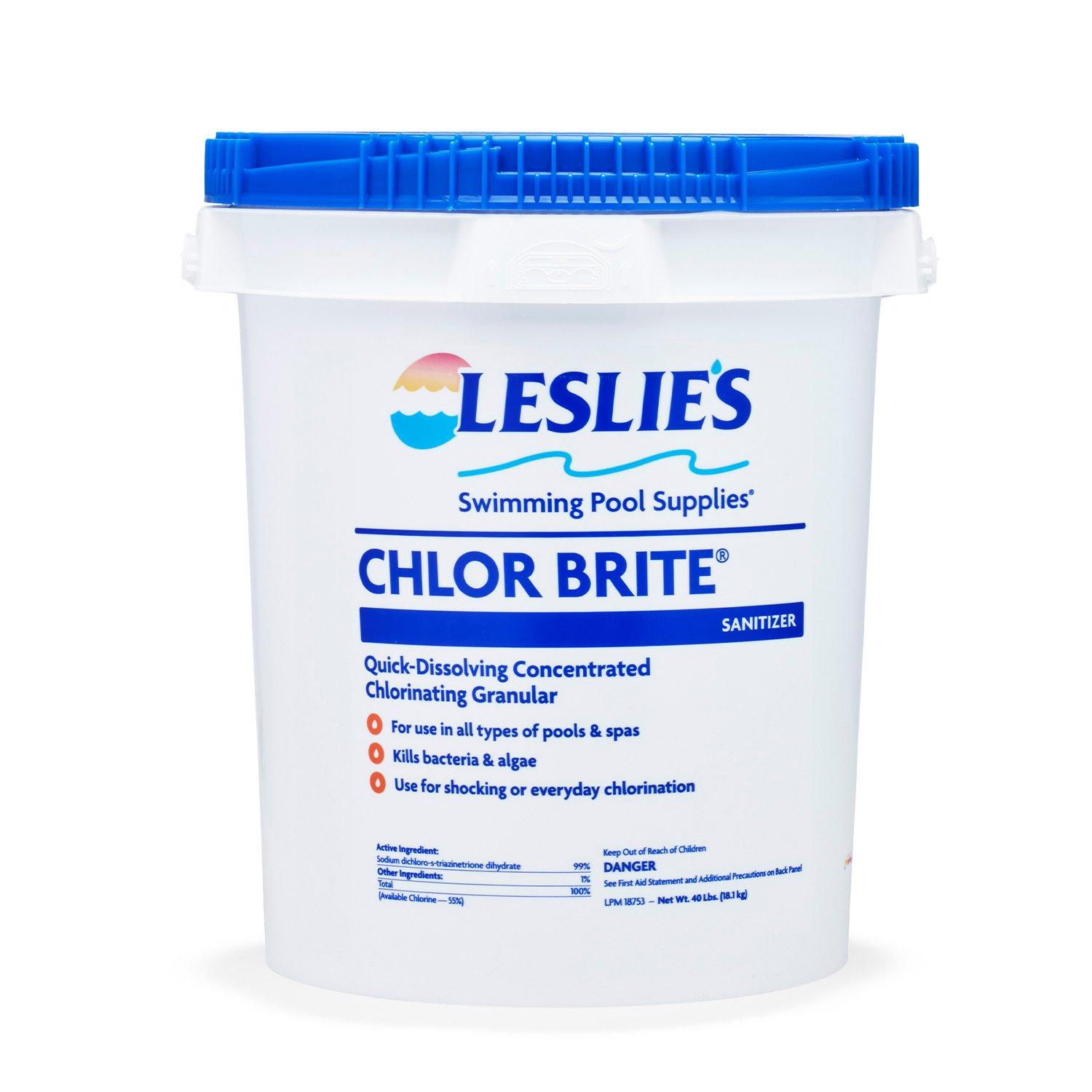 Leslie's  Chlor Brite Sodium Dichlor Granular Chlorine  40 lbs