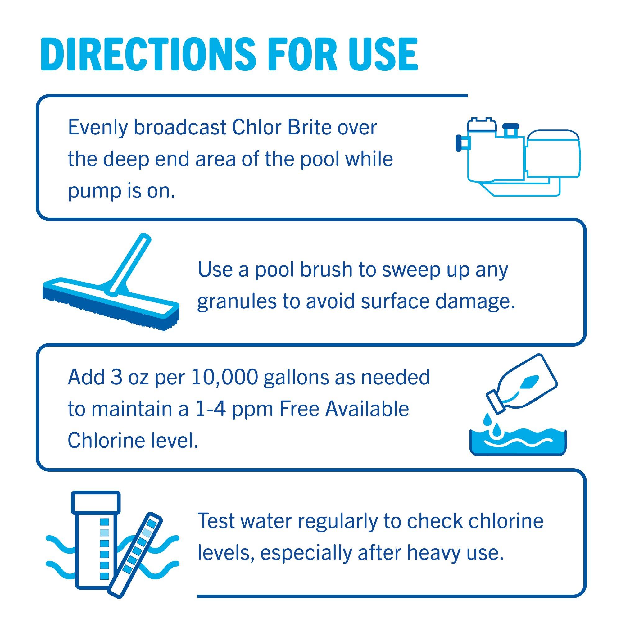 Leslie's  Chlor Brite Sodium Dichlor Granular Chlorine  40 lbs
