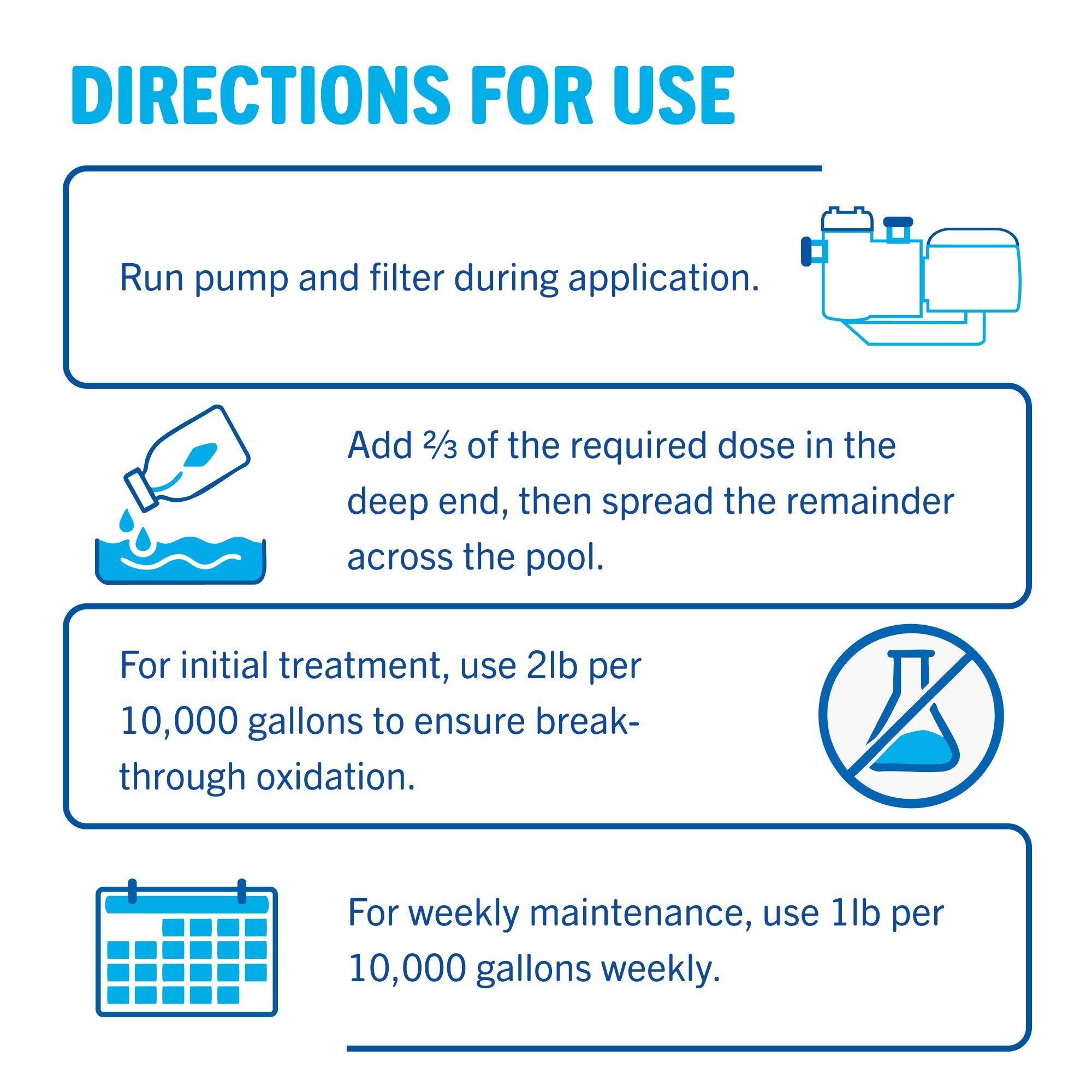 Leslie's  1 lb Fresh 'N Clear Non-Chlorine Oxidizing Pool Shock