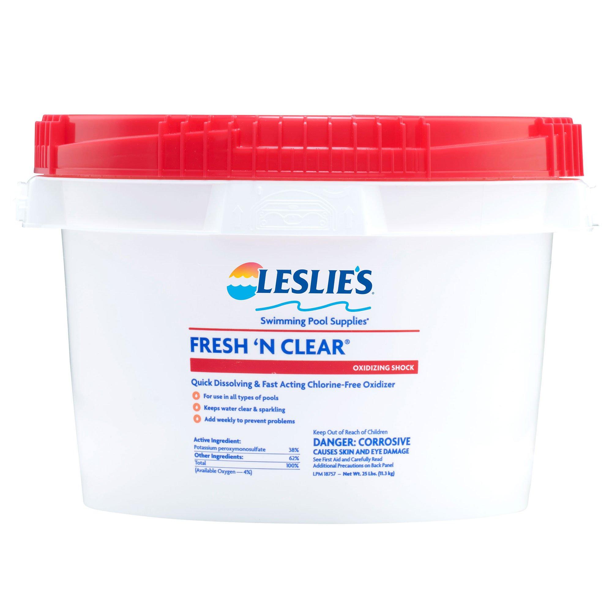 Leslie's  Fresh 'N Clear Non-Chlorine Oxidizing Pool Shock  25 lbs