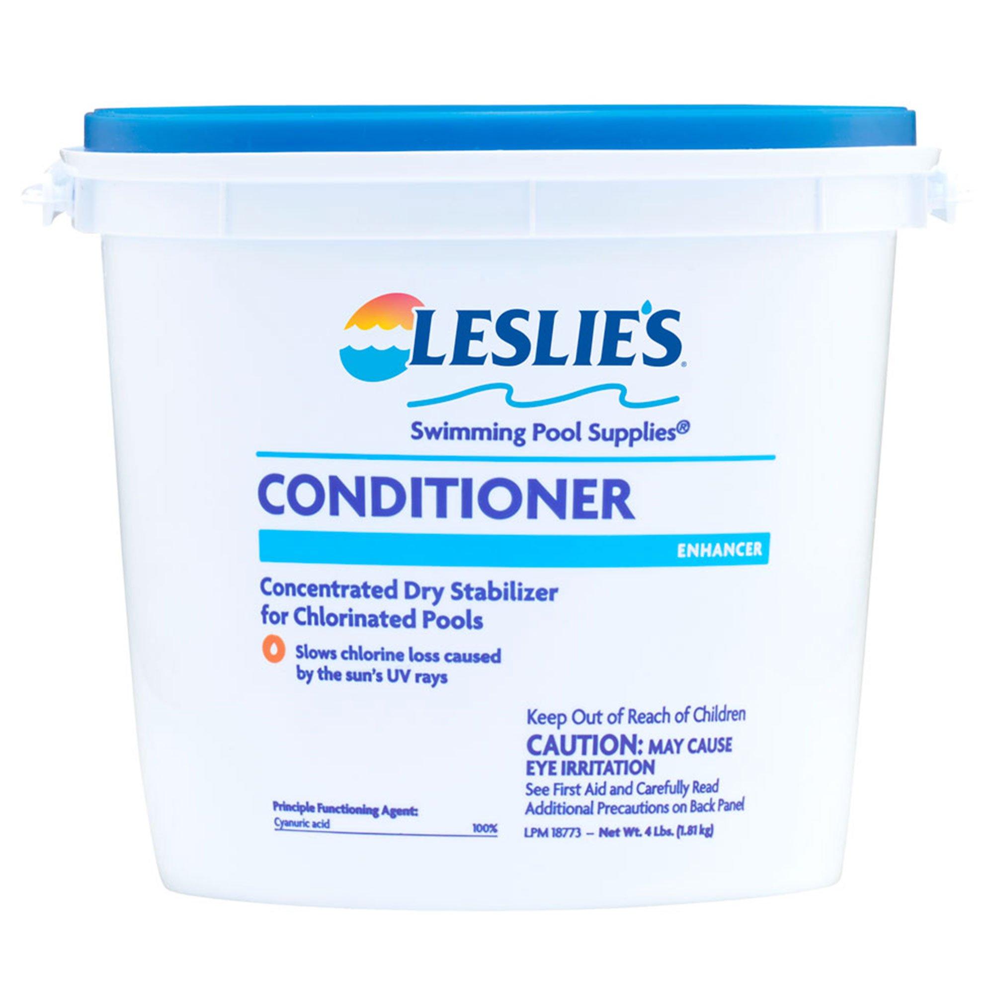 Leslie's Conditioner and Instant Conditioner Plus cyanuric acid and stabilizer for pools