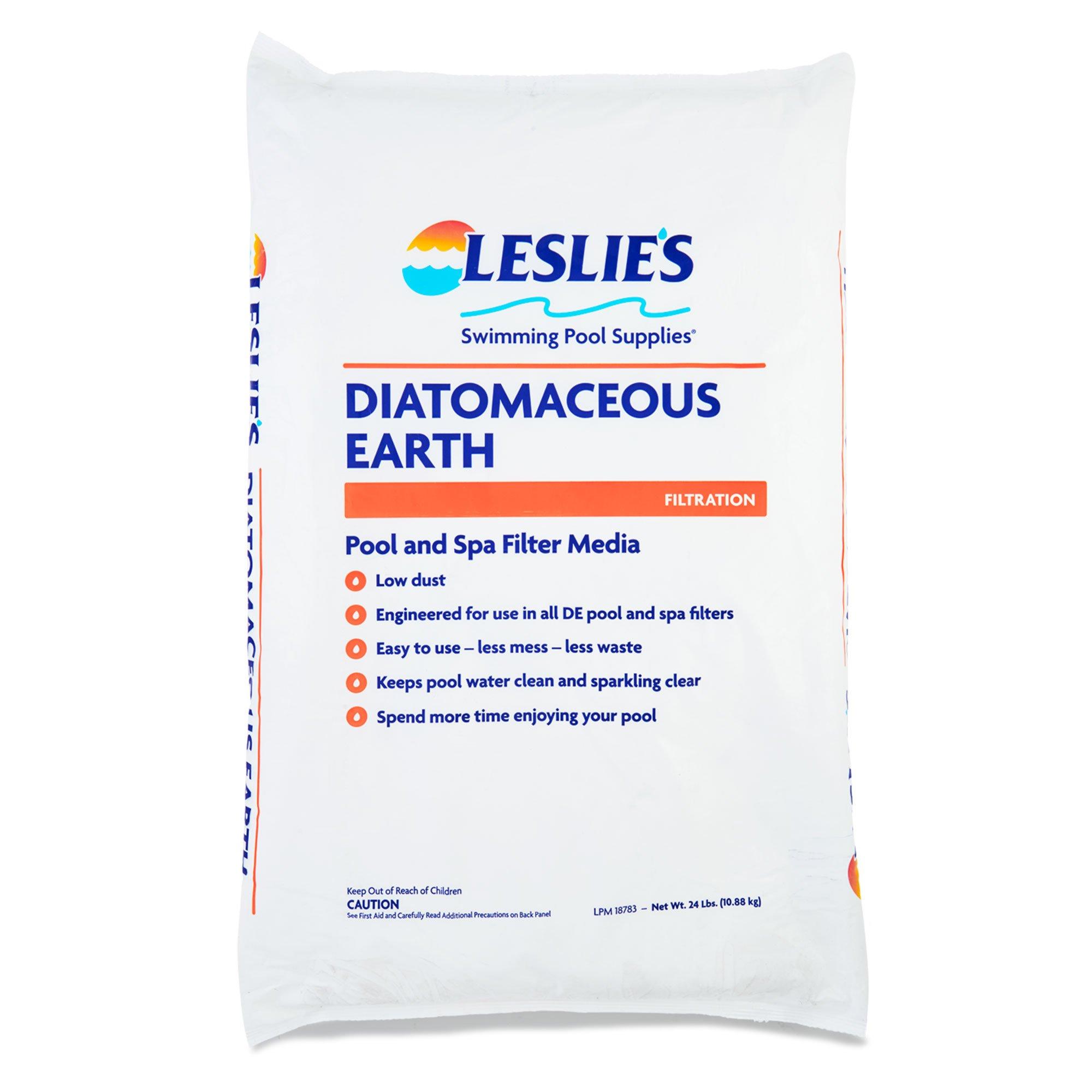 Leslie's  Diatomaceous Earth Pool Filter Powder 24 lb Bag