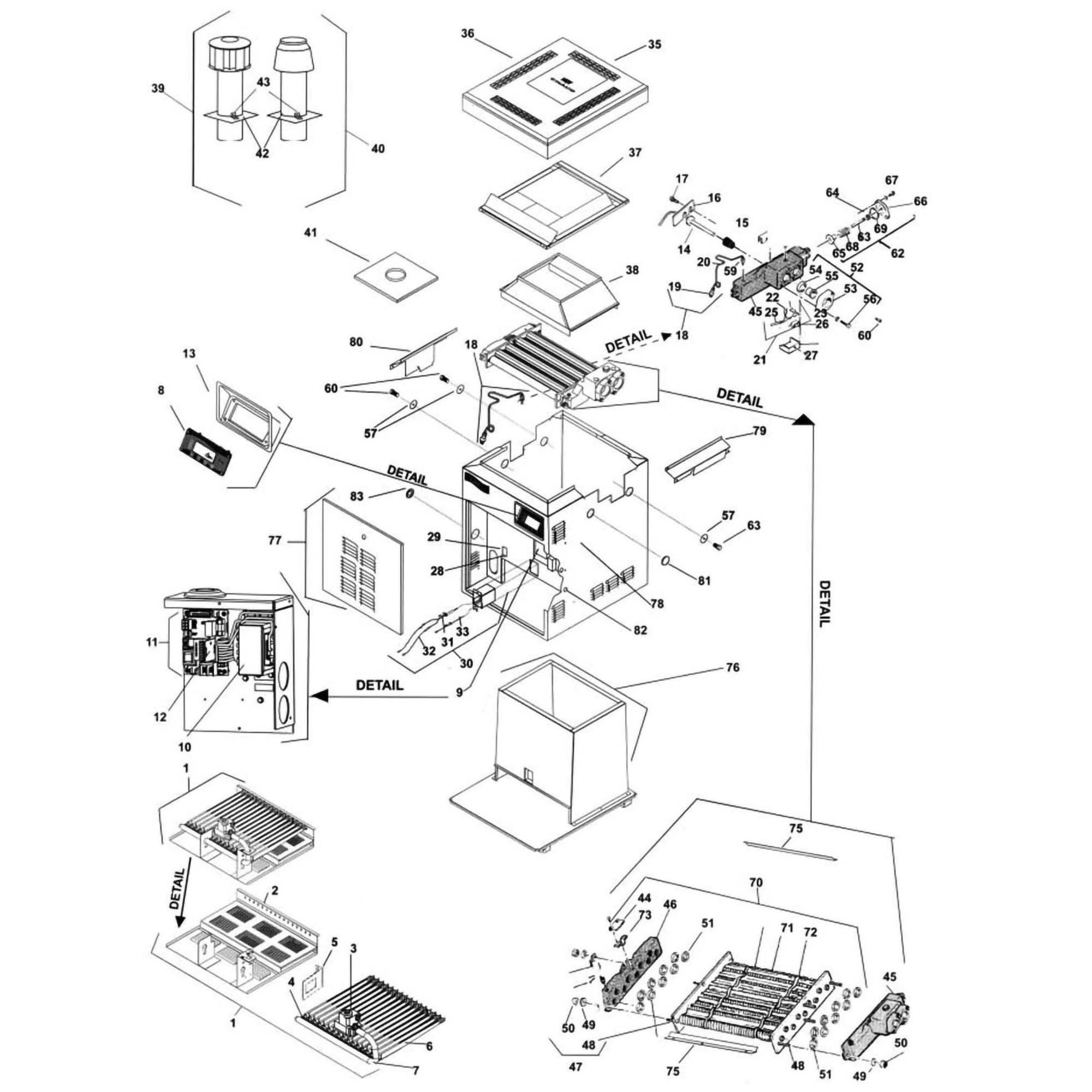 Jandy Heater Lite2 LJ Replacement Parts