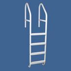 Saftron  36 Commercial 4-Step Cross Braced Pool Ladder Taupe