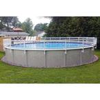Vinyl Works Of Canada  24 Resin Above Ground Pool Fence Base Kit A 8 Sections