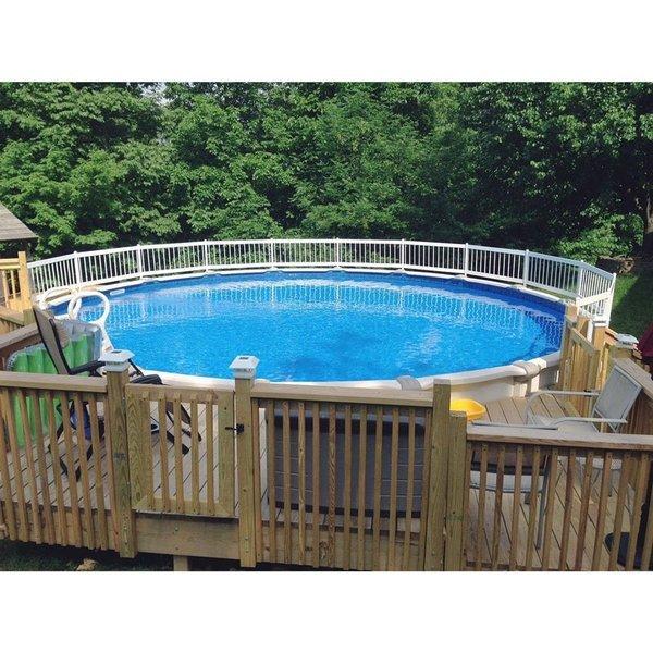 24 Resin Above Ground Pool Fence Base Kit A 8 Sections Leslies Pool Supplies