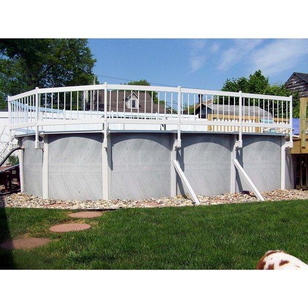 Vinyl Works Of Canada  24 Resin Above Ground Pool Fence Kit 3 Sections