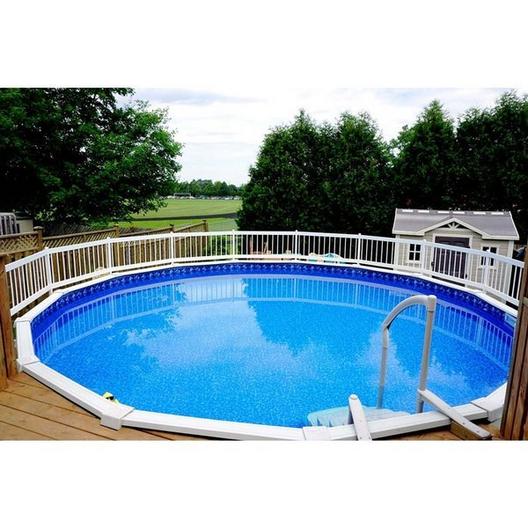 Vinyl Works Of Canada  24 Resin Above Ground Pool Fence Base Kit A 8 Sections