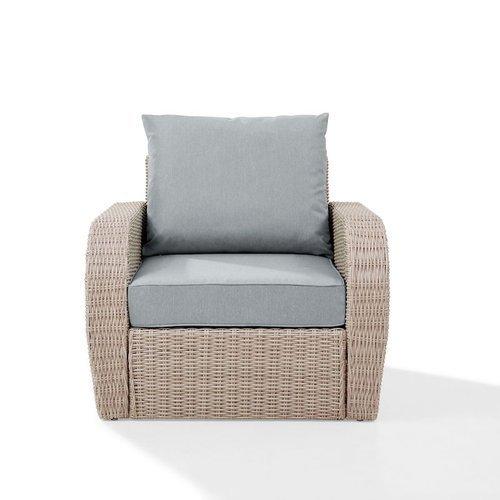Crosley  St Augustine Wicker Arm Chair with Cushions