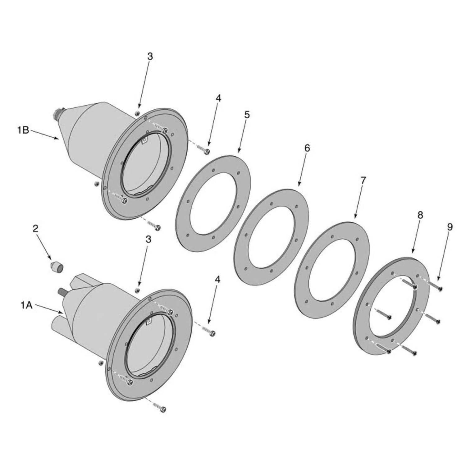 Sta-Rite Small Pool & Spa Light Niche Parts