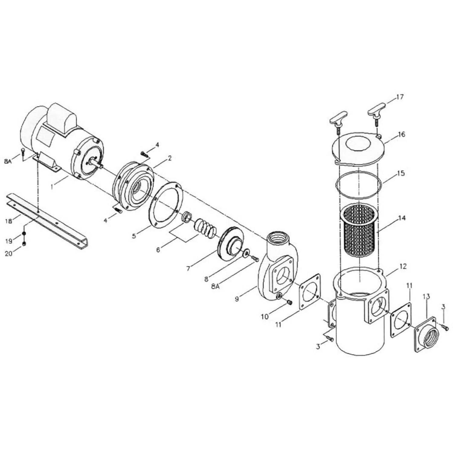 Aqua-Flo AC Series Pool Pump Parts