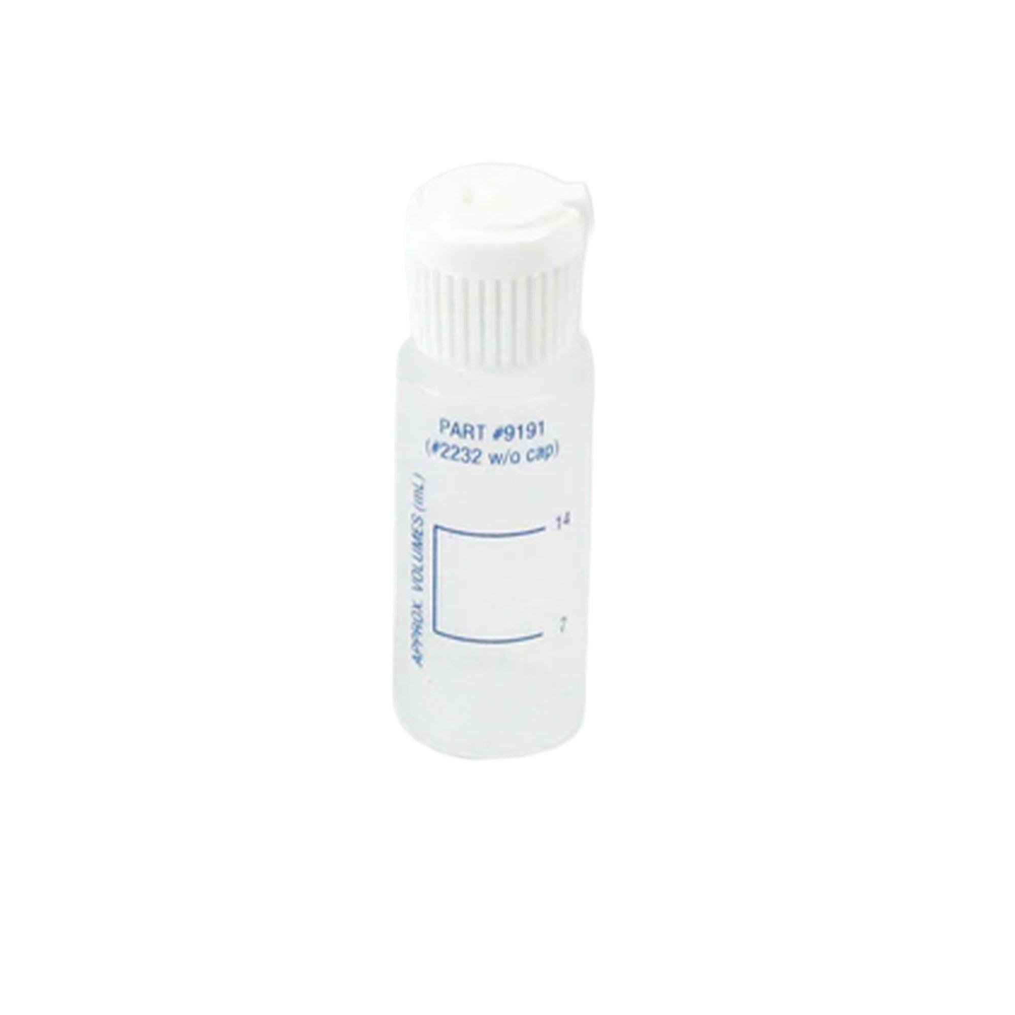 Bottle, Calibrated (7 & 14 mL), .75 oz w/ dispenser cap, plastic (for CYA)