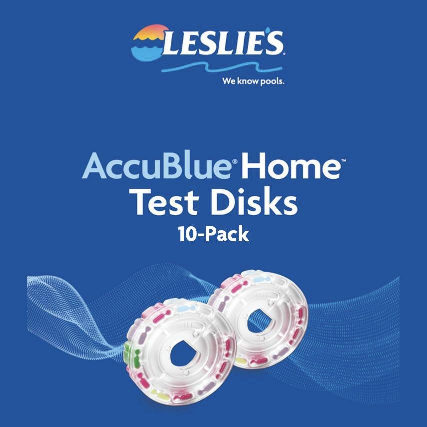 Leslie's AccuBlue Home Test Disks 10Pack Leslie's Pool Supplies