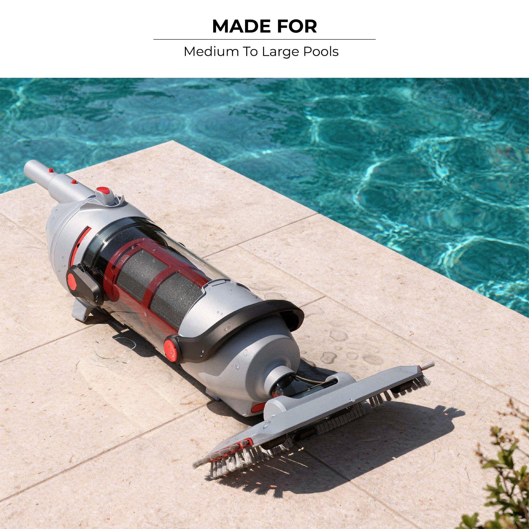 Voltera 58 Cordless Rechargeable Hi-Efficiency Handheld Pool Vacuum Cleaner
