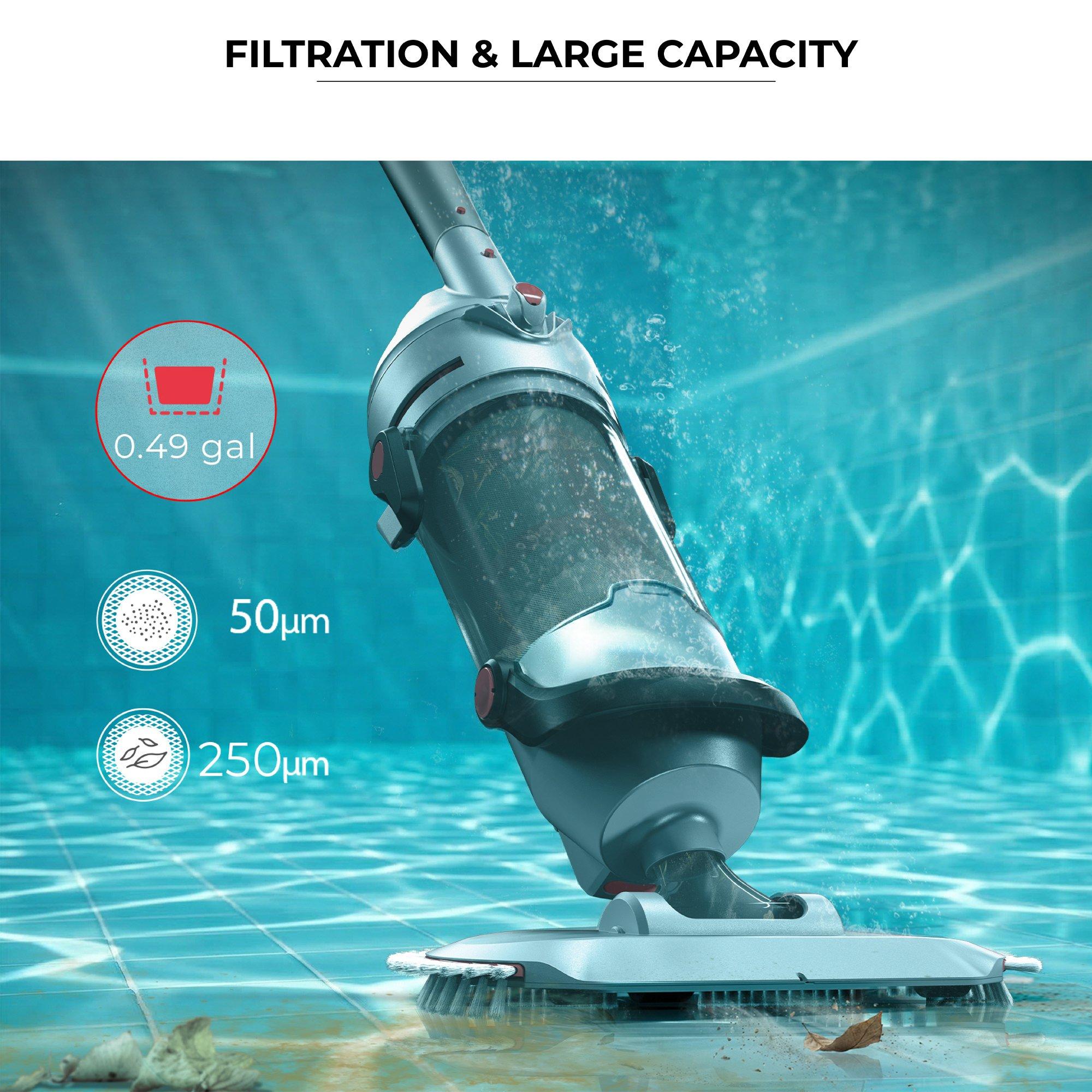 Kokido  Voltera 58 Cordless Rechargeable Hi-Efficiency Handheld Pool Vacuum Cleaner
