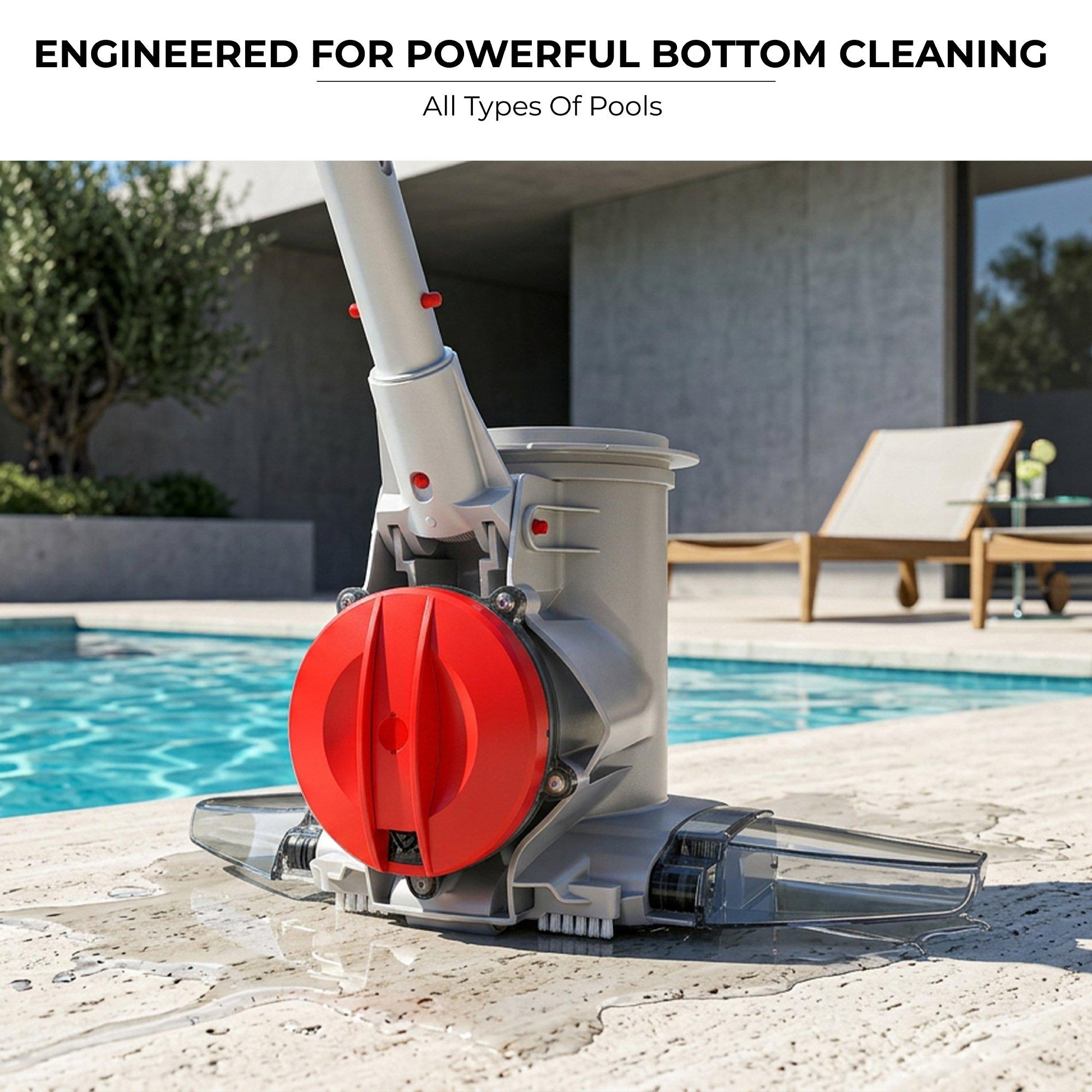 Voltera 90 Cordless Rechargeable Heavy Duty Handheld Pool Vacuum Cleaner with PowerBlade Technology