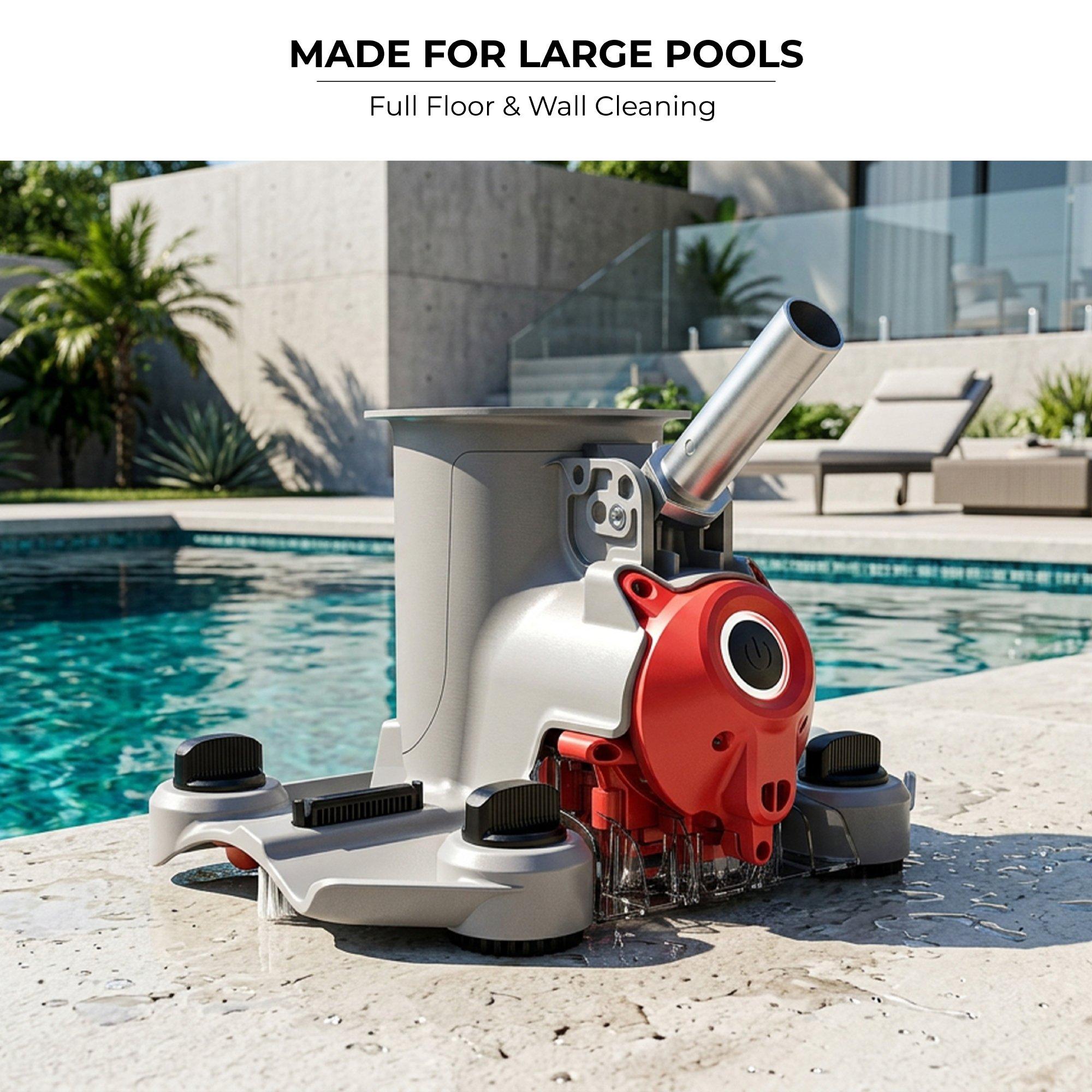 Voltera 120 Cordless Pro Performance Heavy Duty Handheld Pool Vacuum Cleaner with PowerBlade Technology