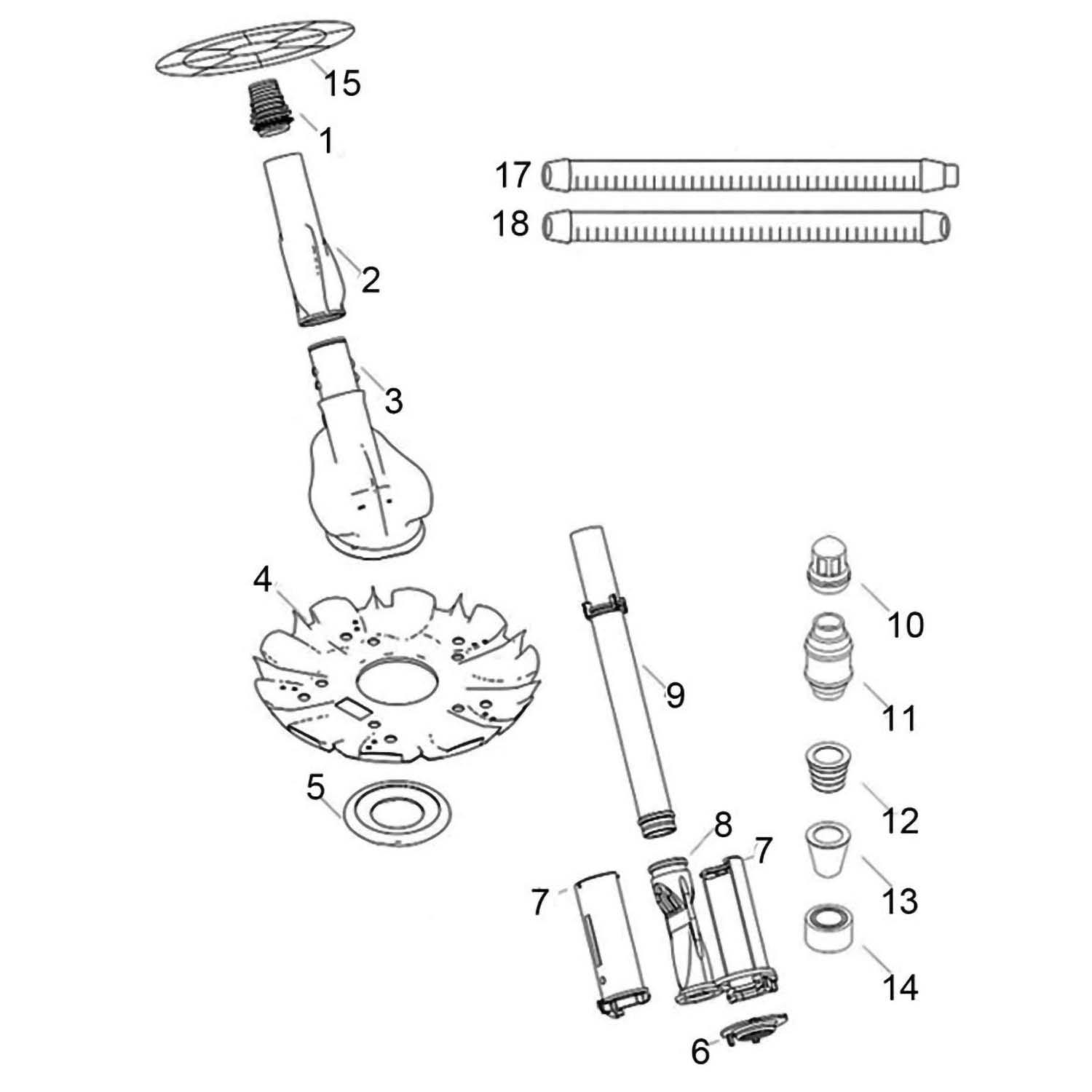 GLI/Dirt Devil Dirt Devil D2000 Pool Cleaner Parts