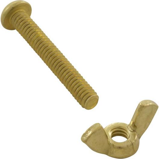 Pentair  Rainbow Brass Bolt and Wing Nut for Pole Tool Adapter