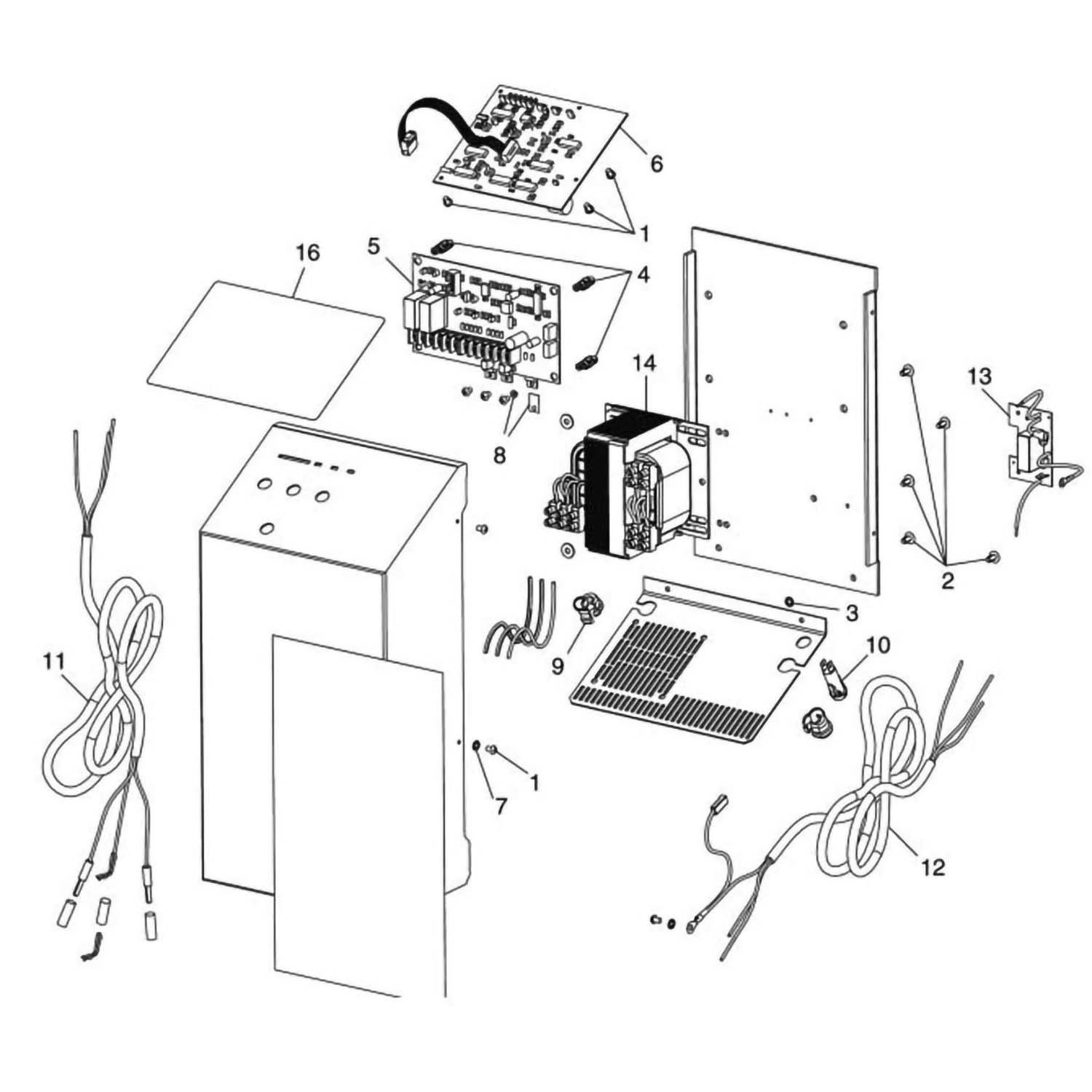 Zodiac Clearwater LM-2 Series Powerpack Salt Chlorine Generators Parts Breakdown
