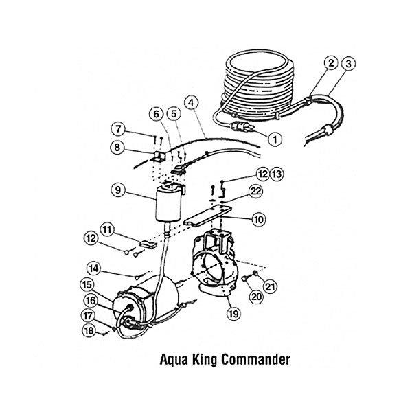 Aqua Vac King Commander Swivel Assemblies Part Schematic