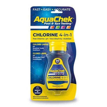 Yellow Free Chlorine Test Strips