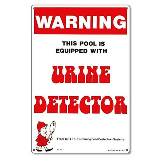 Pool Urine Detector Sign