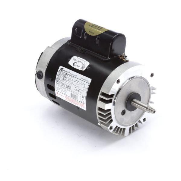 B128 C-Face Single Speed 1HP Full Rated 56J Pump Motor, 7.2/14.4A 115/230V